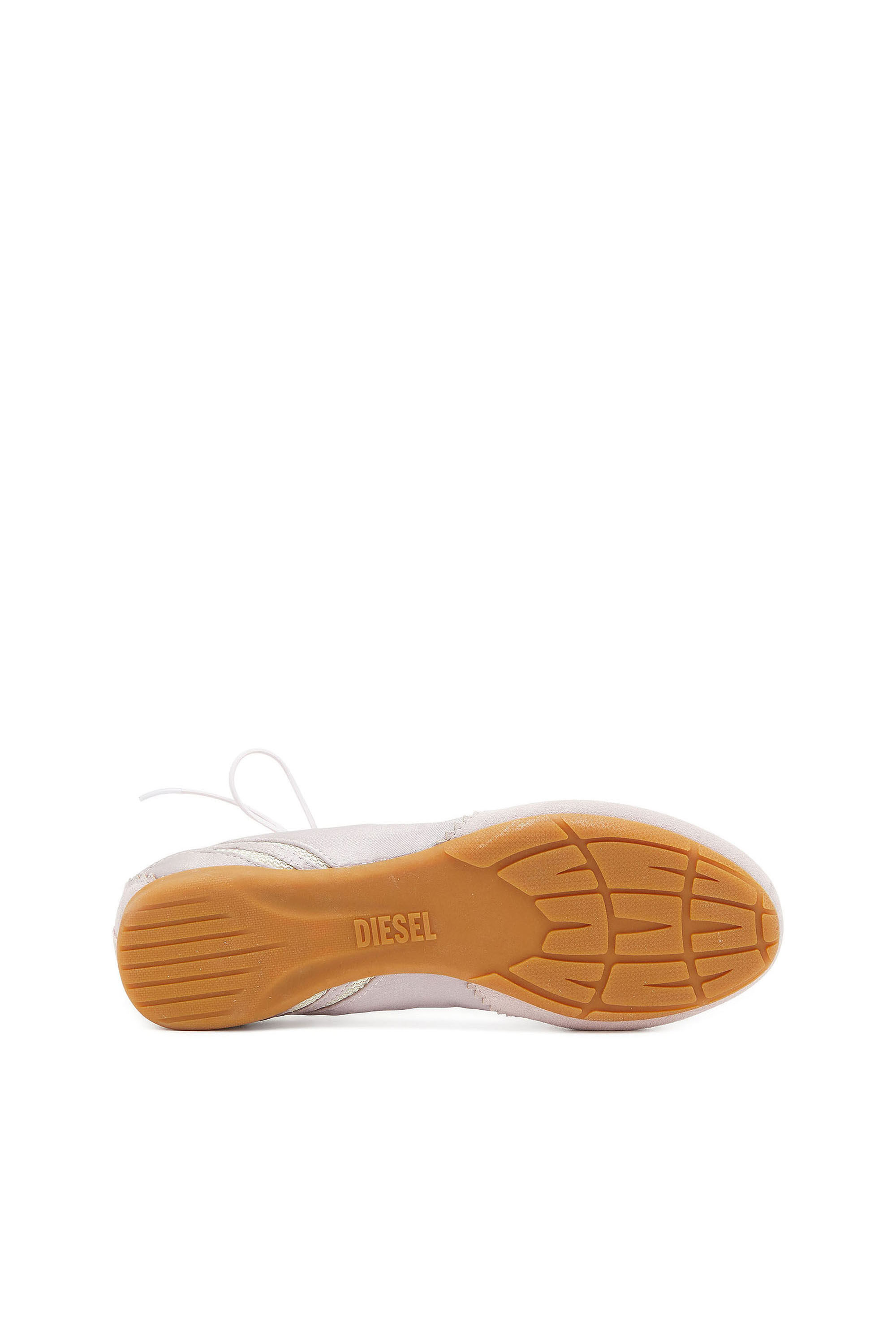 Diesel - D-MILE BALLERINA LACE UP II W, Woman's D-Mile - Ballerina flats in leather and mesh in Pink - 5