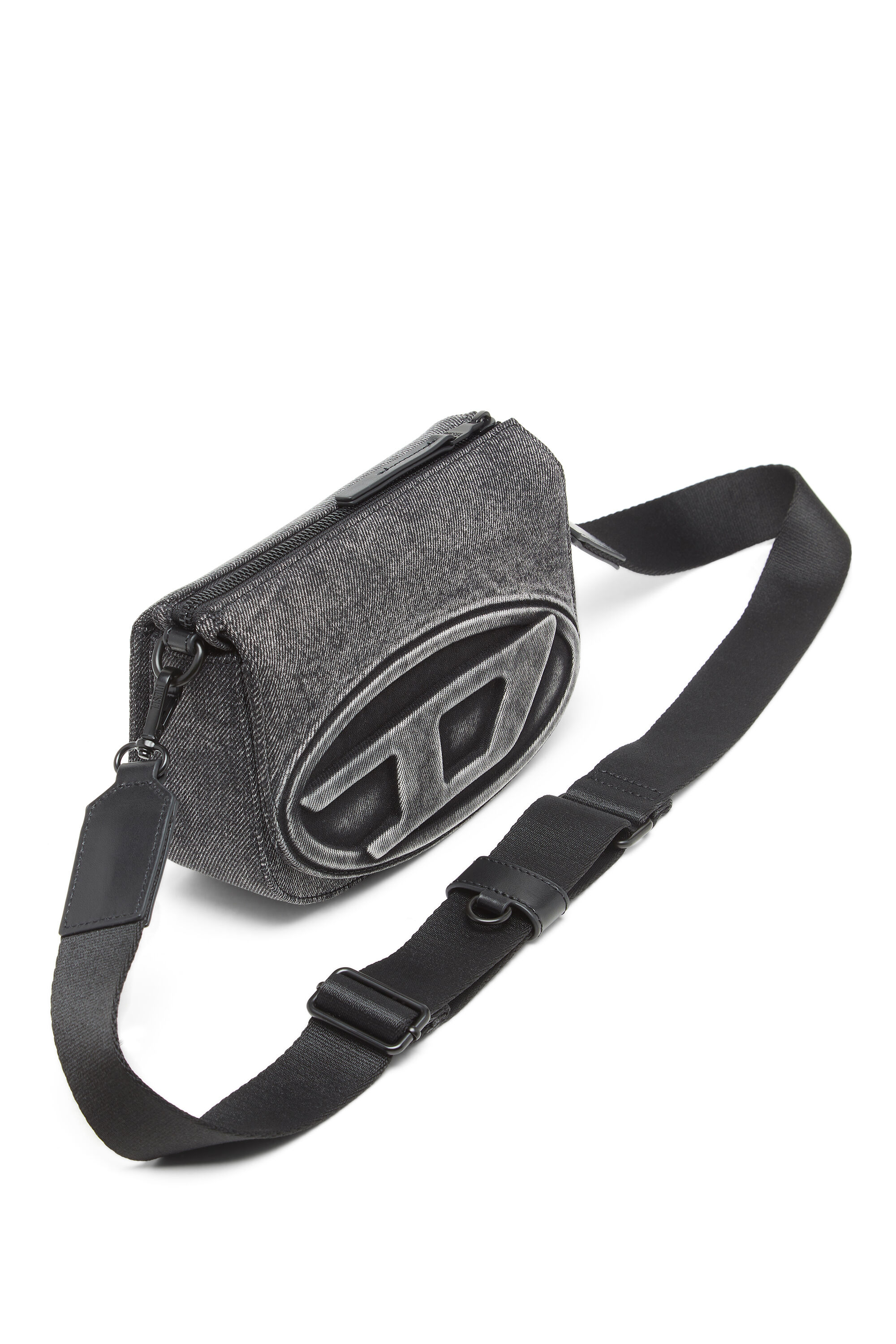 Women's 1DR-Camera bag in washed denim | Grey | Diesel {{Country}}