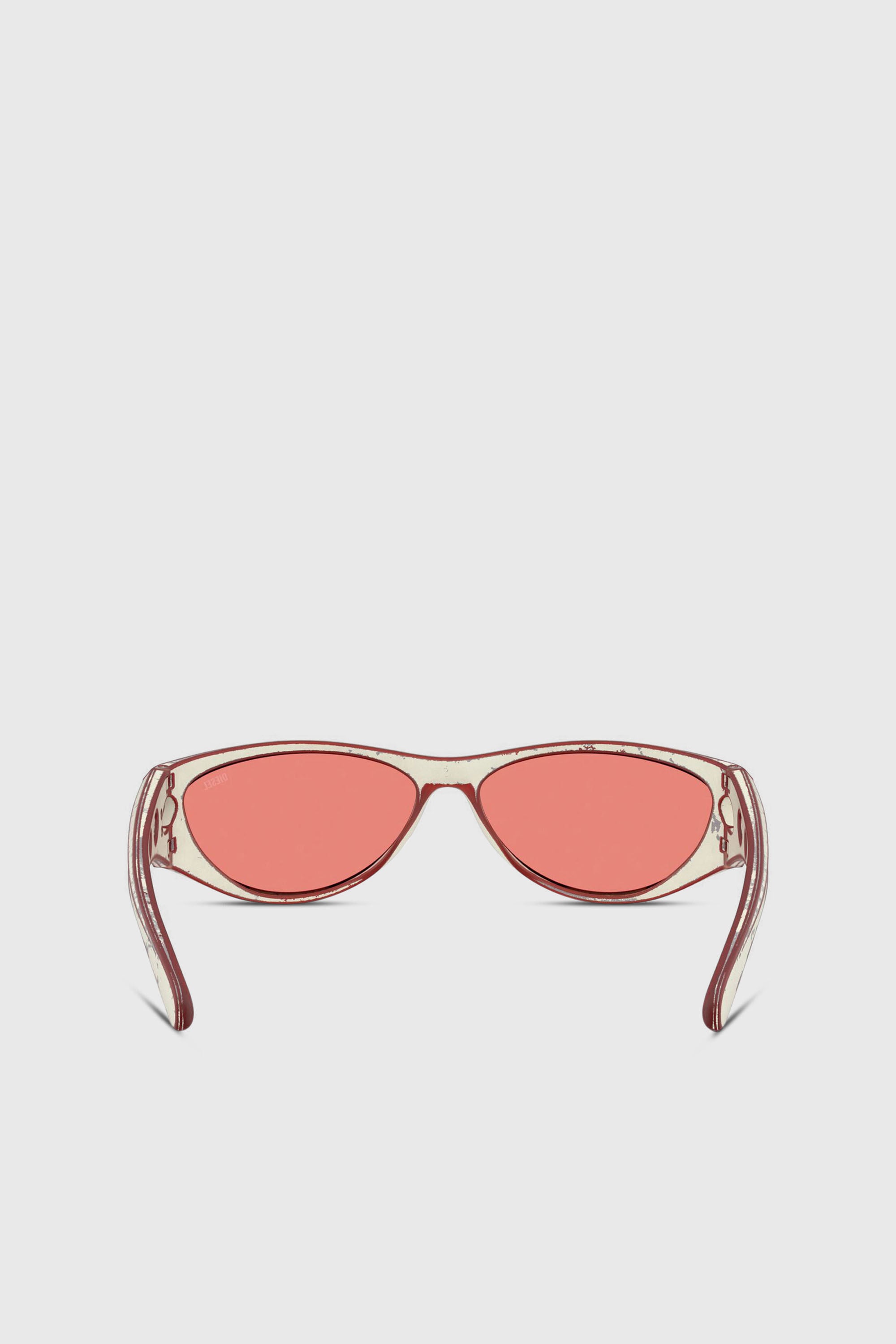 Diesel - 0DL3004U, Unisex's Cat-eye style sunglasses in Red - 3