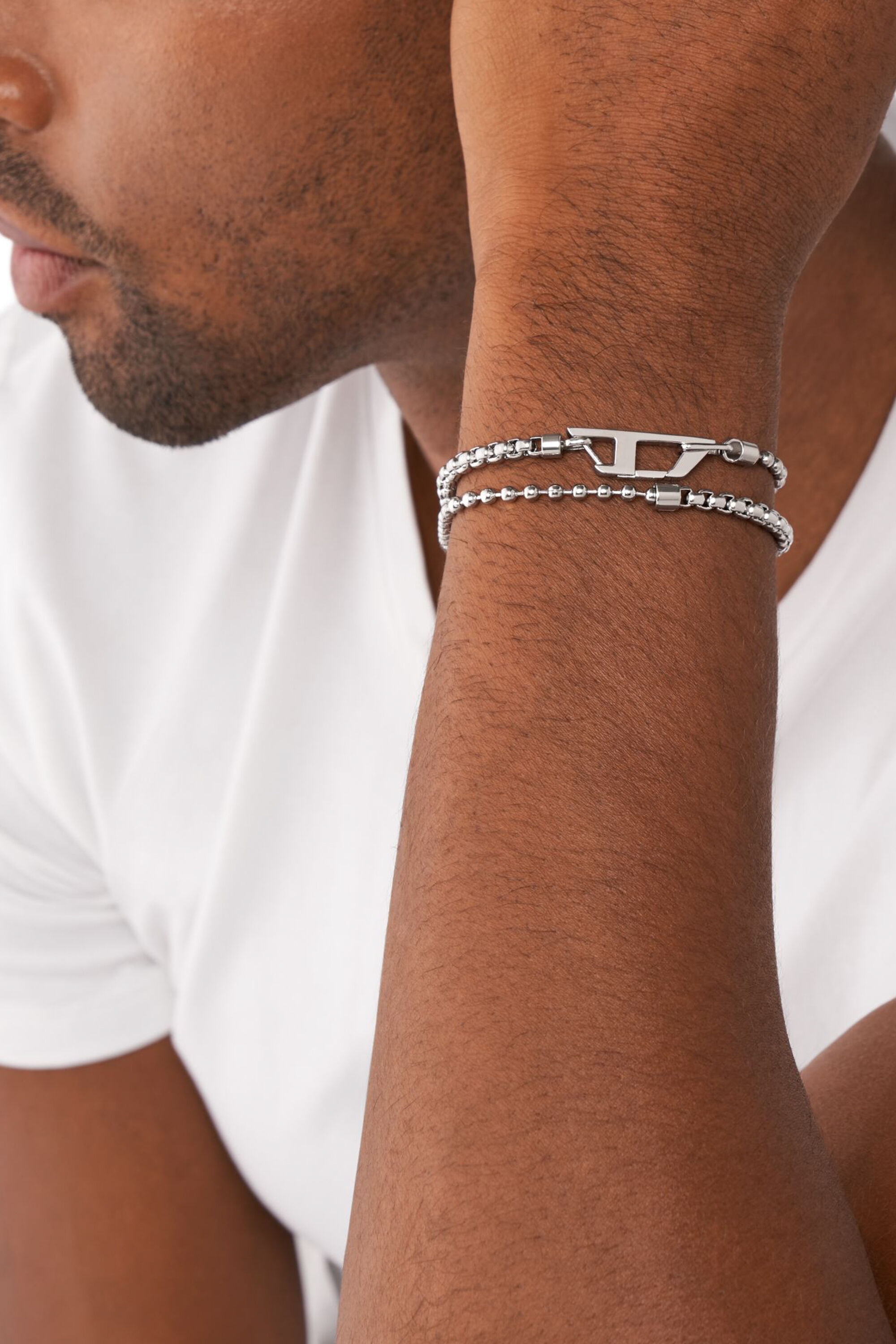 Women's Stainless steel chain bracelet | Silver | Diesel