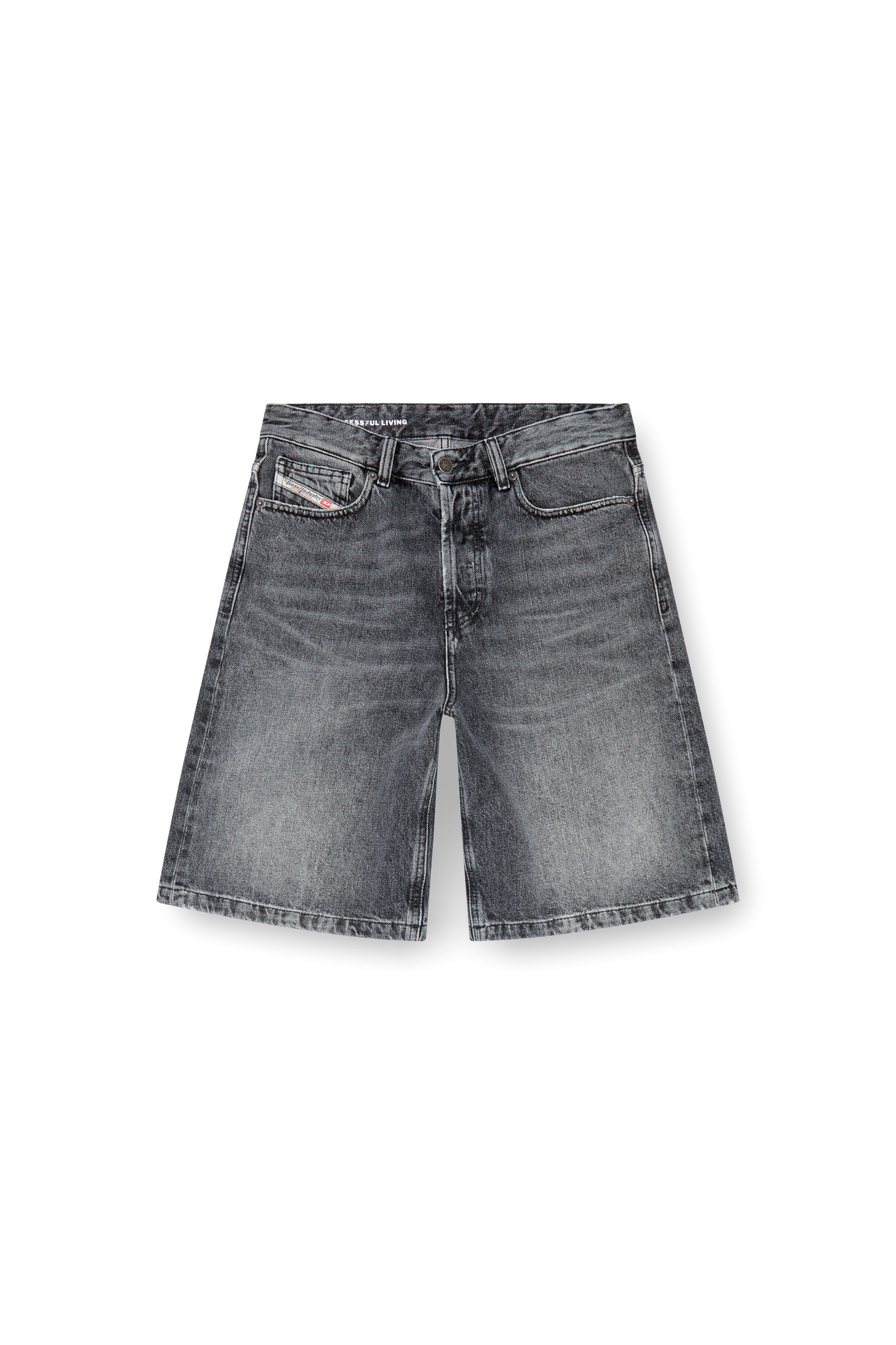 24年製 DIESEL de-sire Shorts Coated Denim Diesel de-sire Shorts In Coated Tailoring Denim - Jeans
