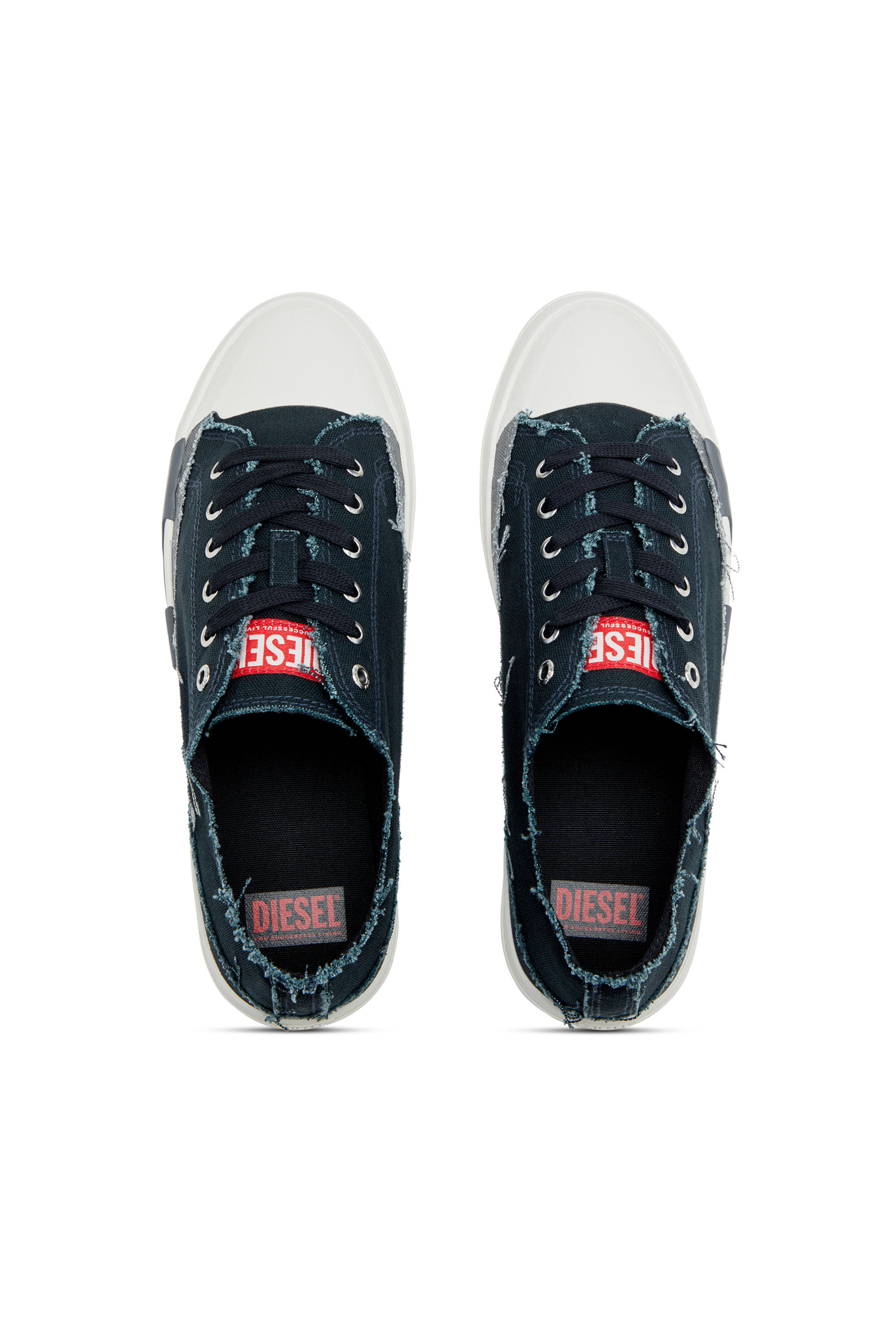 Men's S-D-Verse-Sneakers in frayed canvas | Multicolor | Diesel