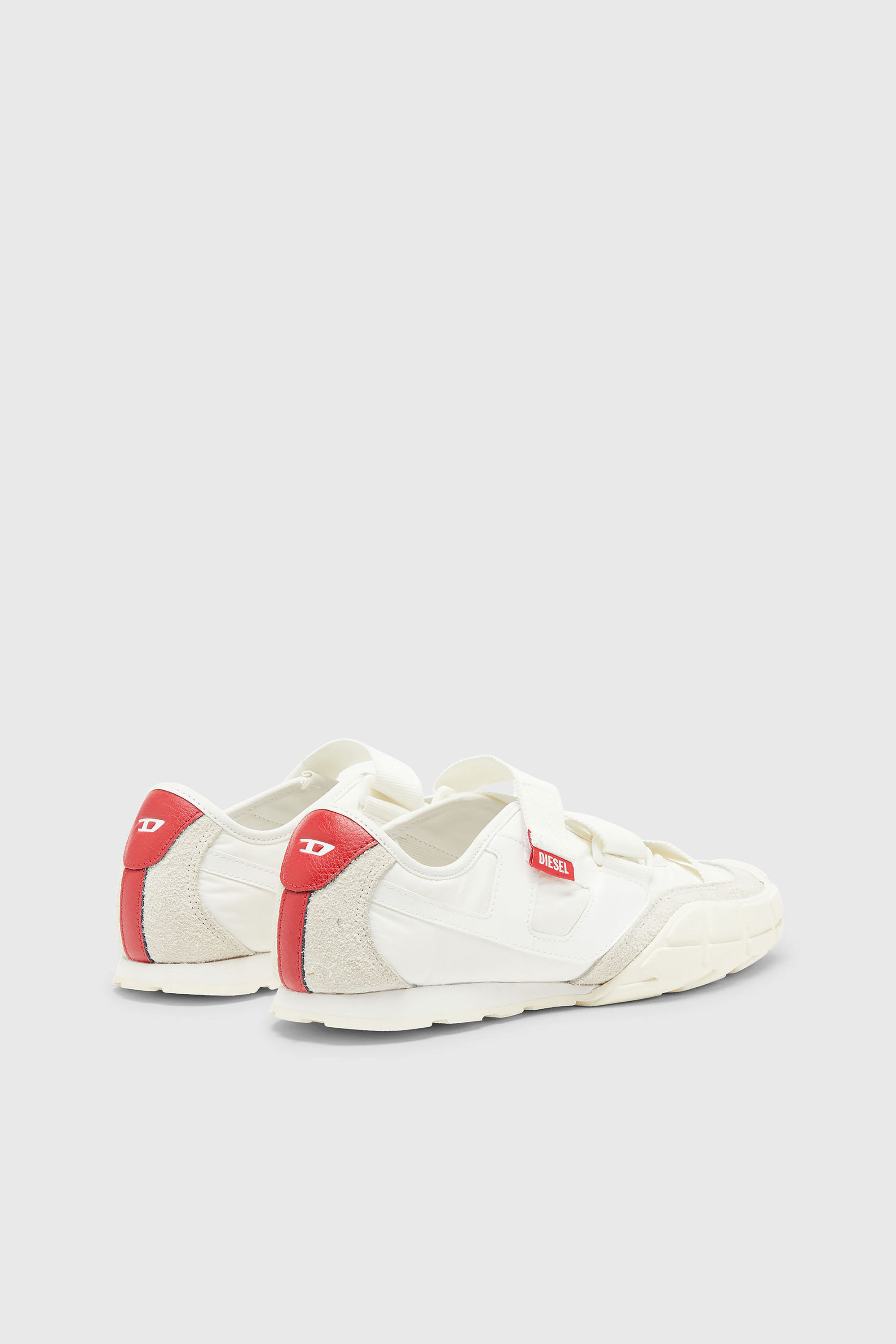 Diesel - S-PAGODHA SLIP-ON W, Woman's S-Pagodha-Tongue-free strap sneakers in ripstop in White - 3