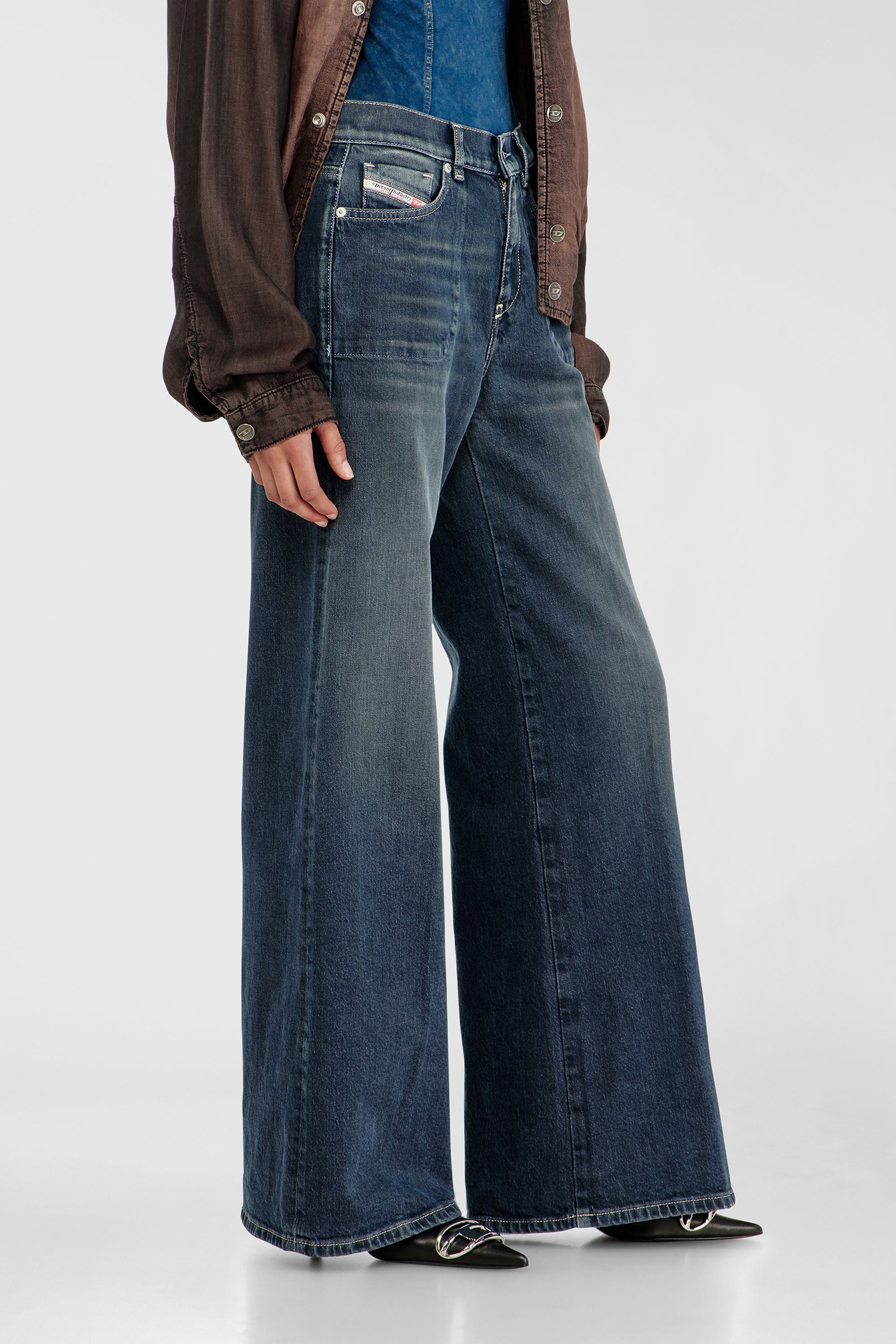 Women's Flare Jeans | Regular Waist 1978 D-Akemi | Dark Blue
