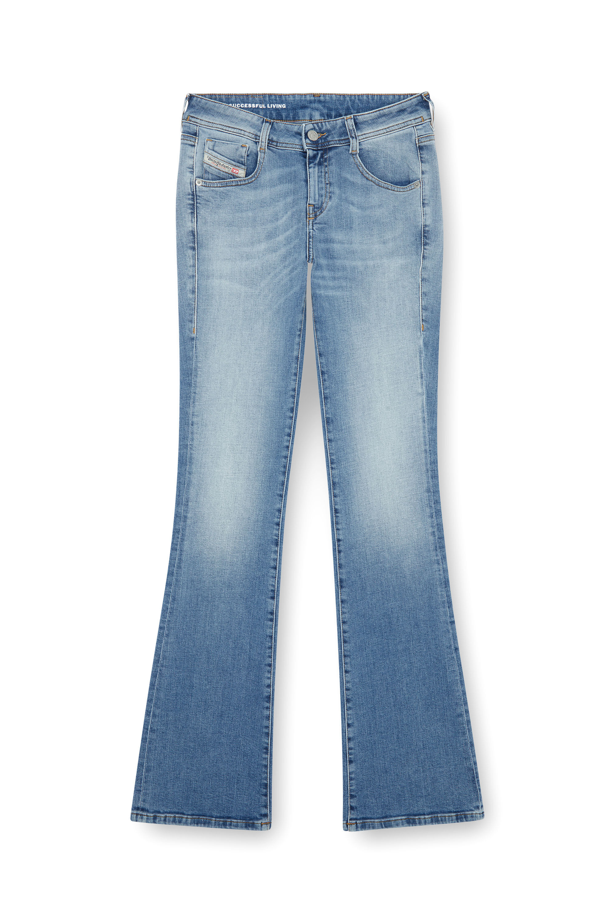 DIESEL>>ディーゼル 1969 D-Ebbey-Fsf フレア ジーンズ Diesel® 1969 D-EBBEY | Women's High-Back Bootcut Jeans