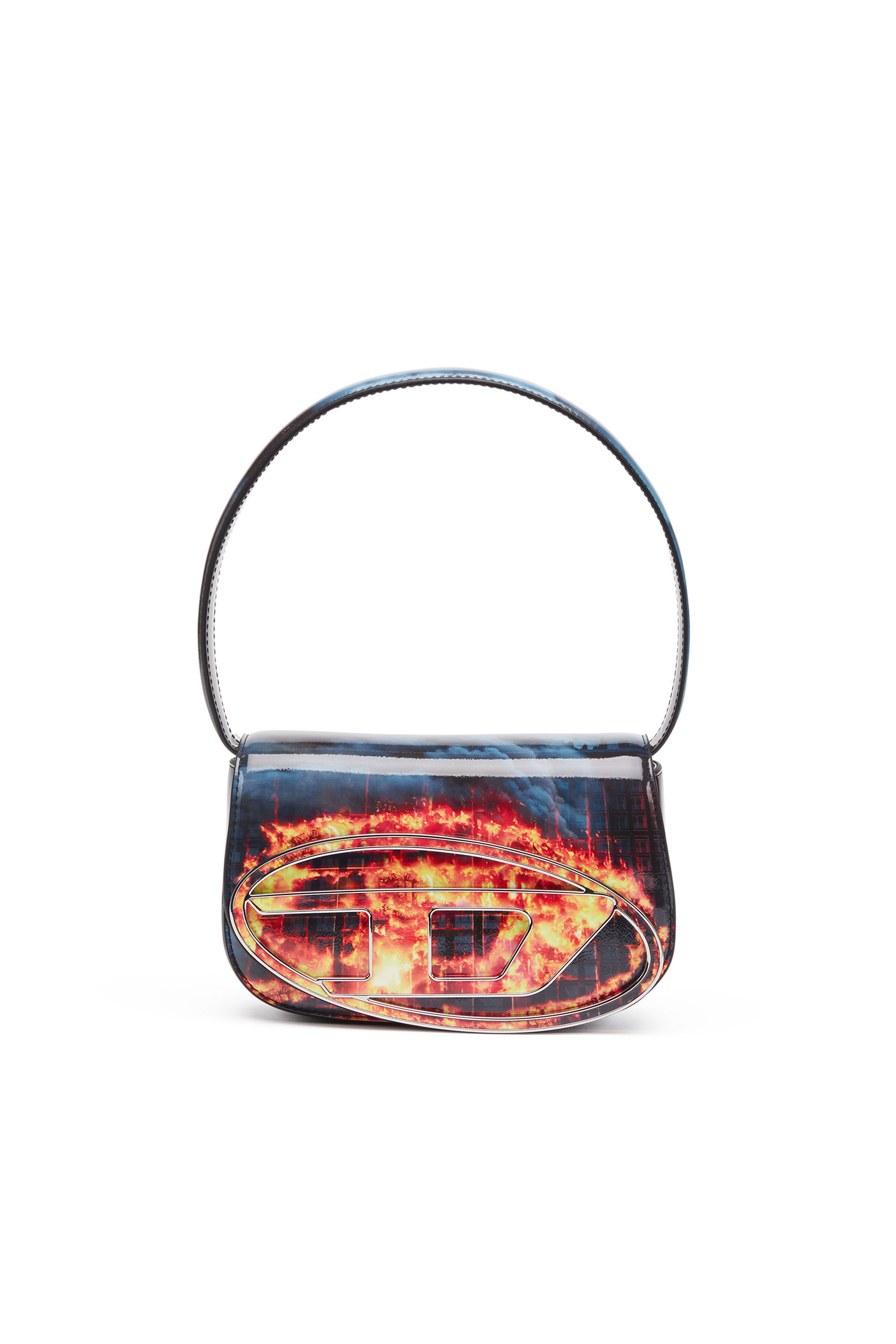トートバッグ DIESEL Printed Synthetic Leather 1Dr Shoulder Bag Diesel 1DR Bags: Leather shoulder bags, mirrored small logo bags