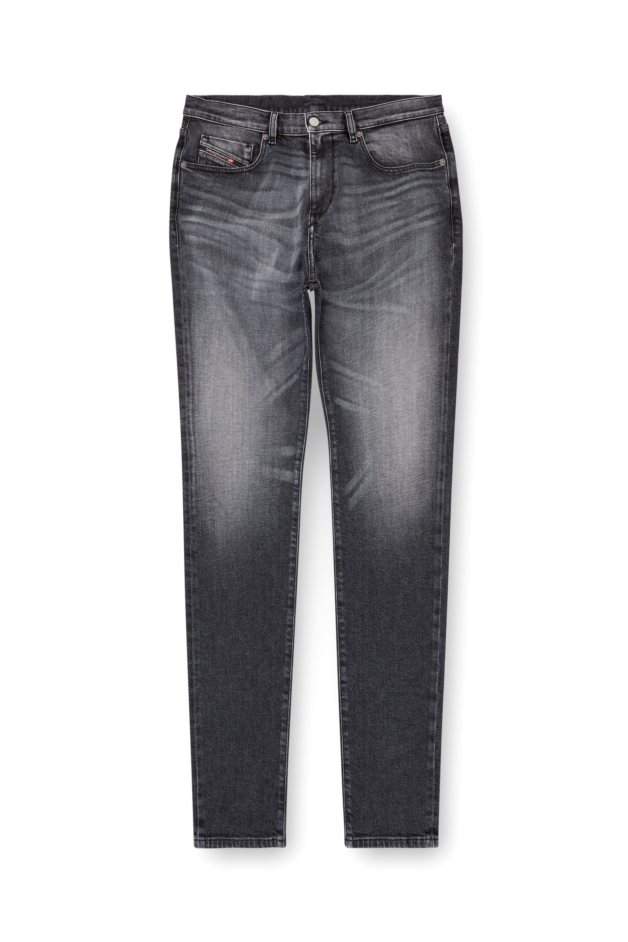 DARK FOG★Smoke Grey Structured Straight Jeans DF52 Delmar Slim Straight Jeans | GUESS Factory
