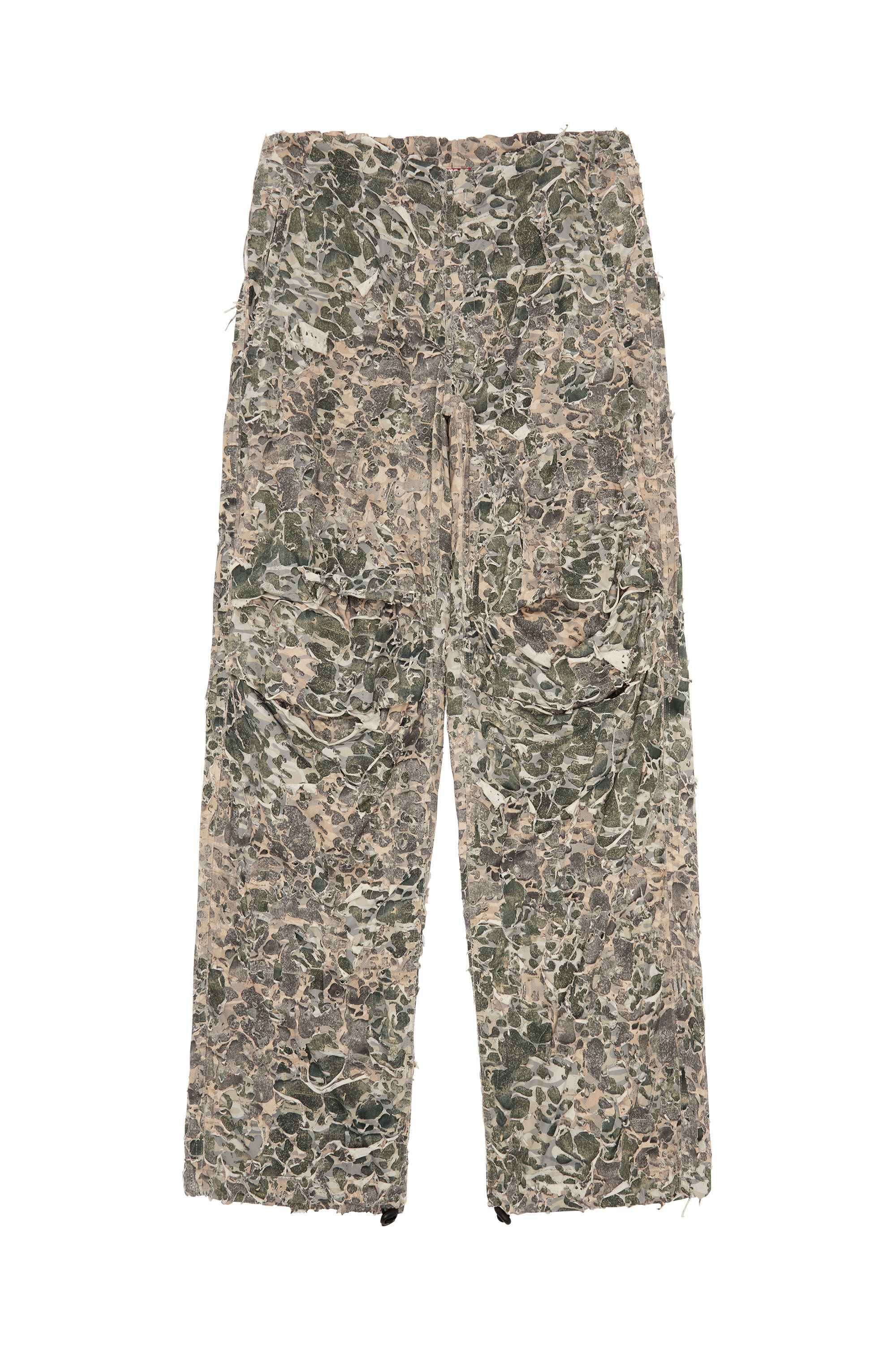 Men's Camo pants with destroyed finish | Multicolor | Diesel