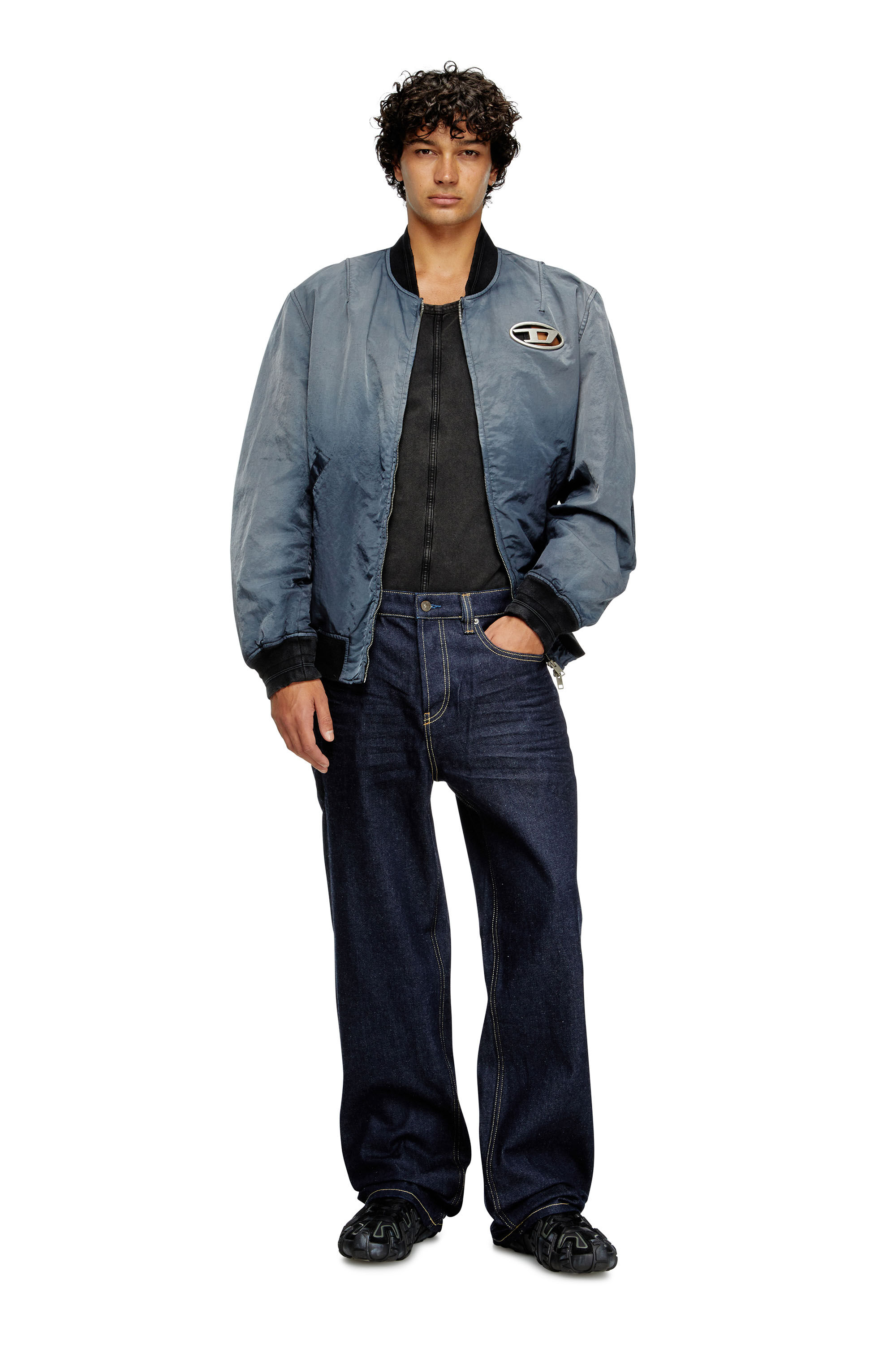 パンツ DIESEL Relaxed Jeans 2001 D-MACRO 26/30 Men's Relaxed Jeans | Black/Dark grey | Diesel 2001 D-Macro