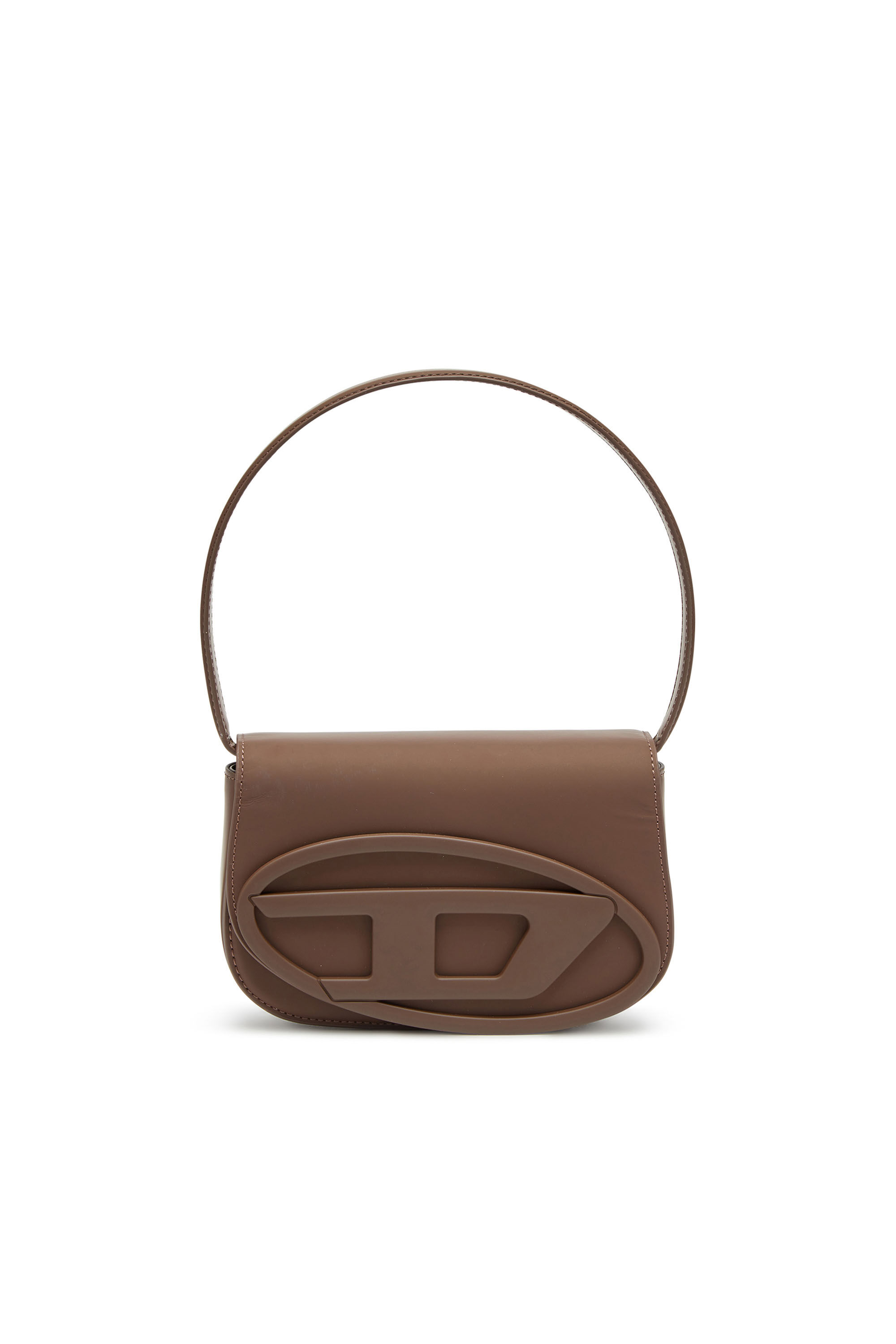 Women's 1DR - Iconic shoulder bag in matte leather | Brown | Diesel