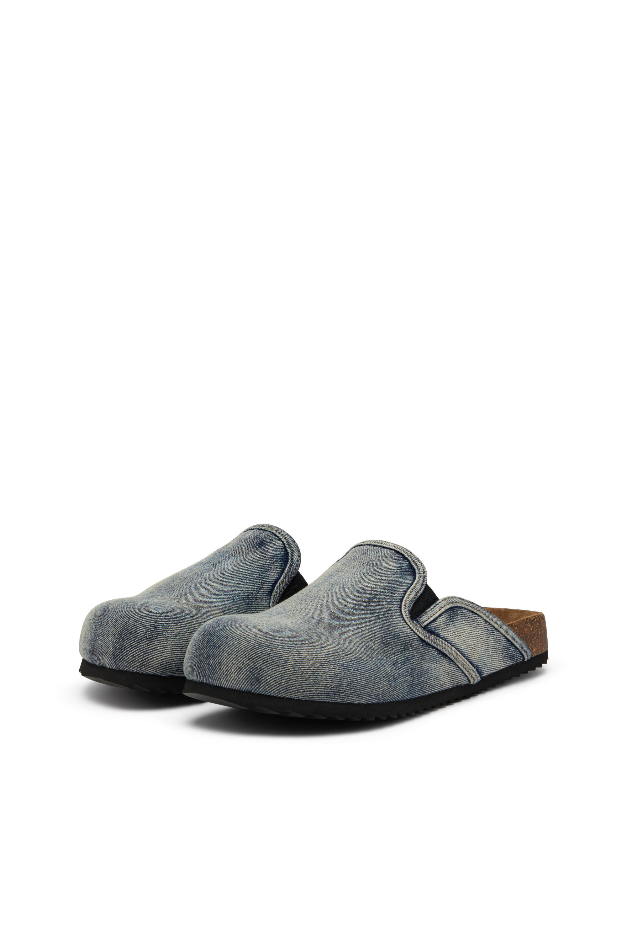 靴 DIESEL D-WOODSTOCK Men's D-Woodstock-Denim mules | Blue | Diesel