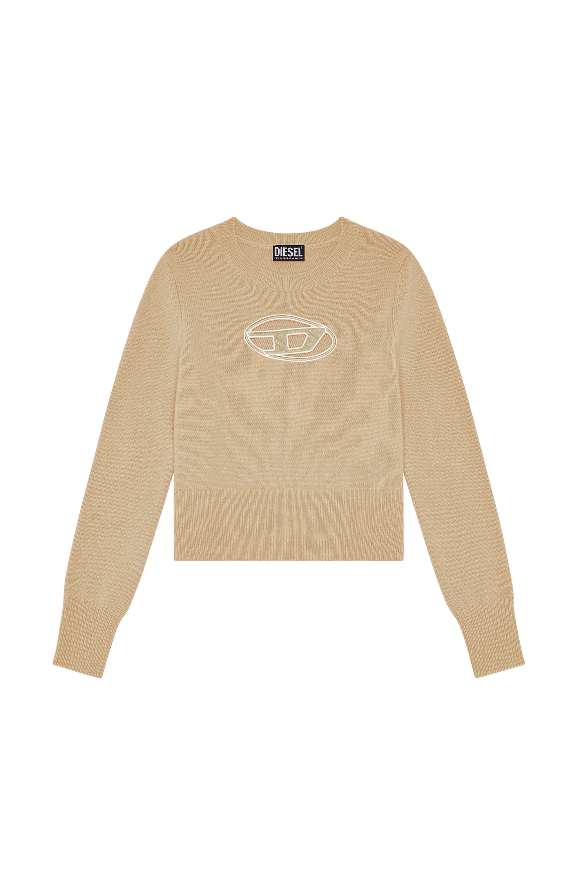 M-AREESA Woman: Jumper with embroidered cut-out logo | Diesel