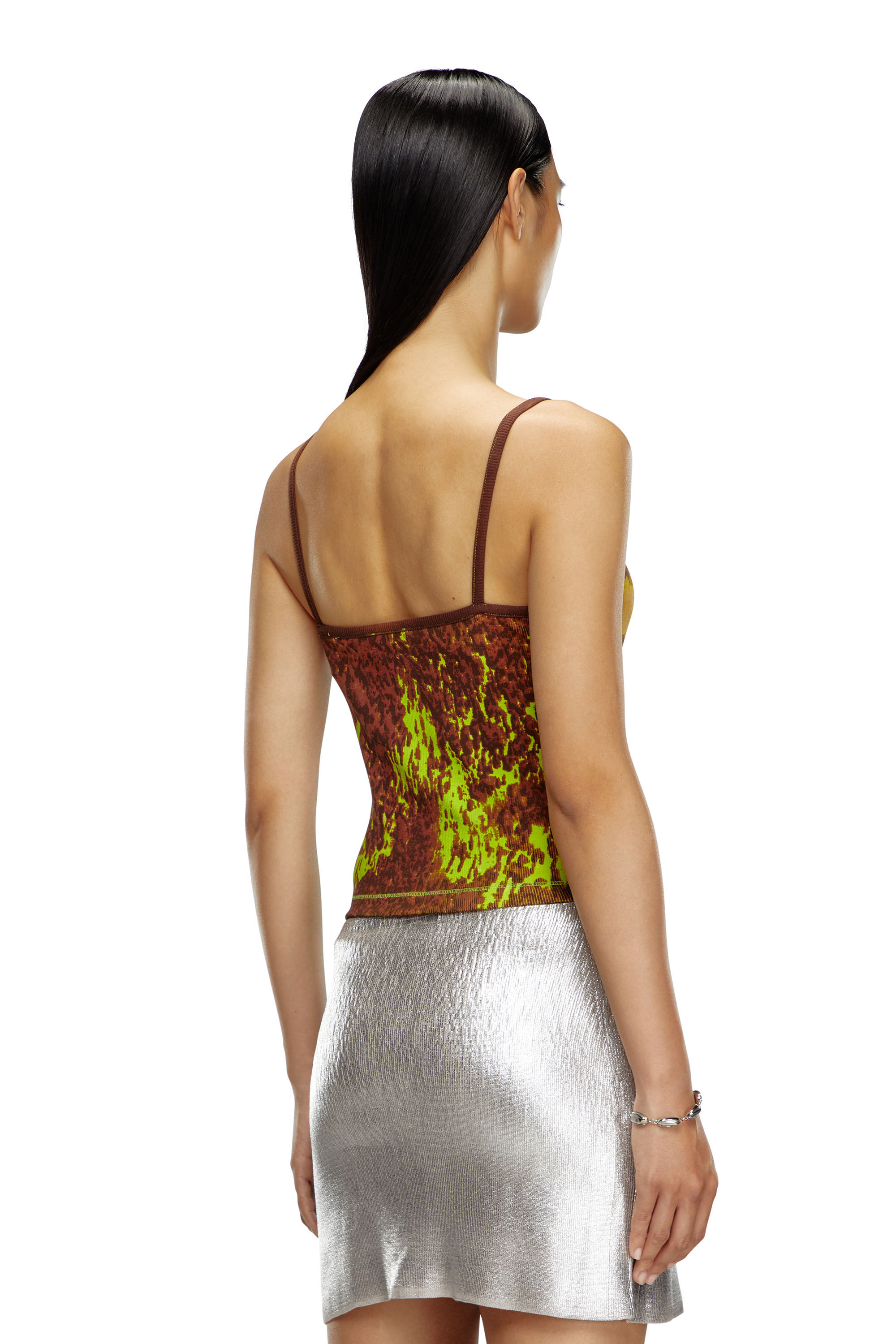 Yellow camo crop top cheap