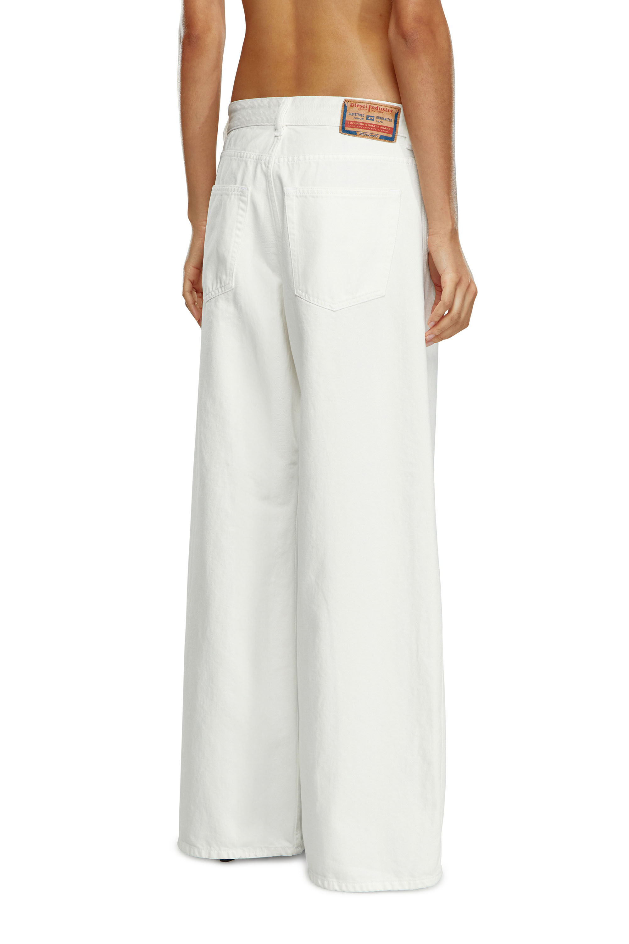 Women's Puddle Relaxed Jeans | White | Diesel 1996 D-Sire