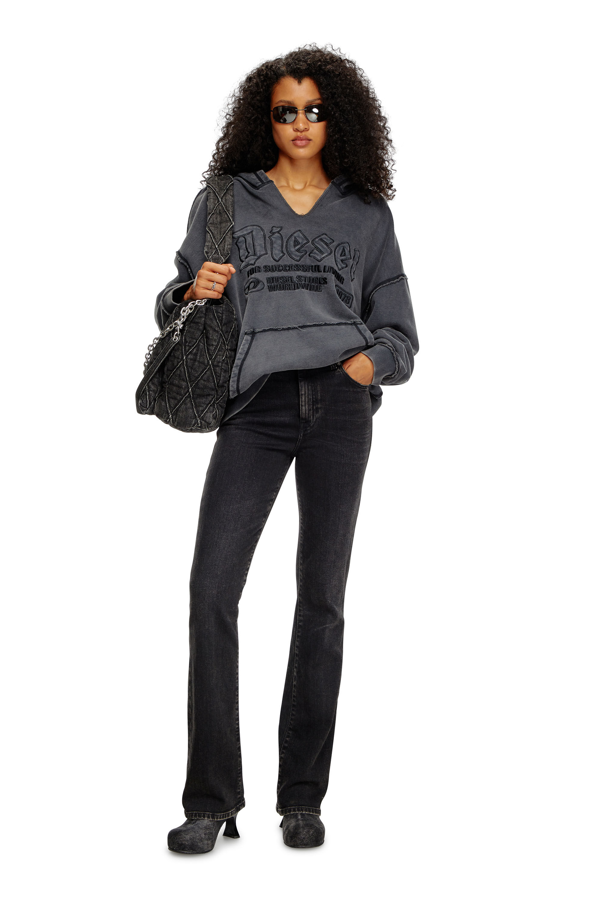 jennie0630ページ Women's Bootcut Jeans | Black/Dark grey | Diesel 2003 D