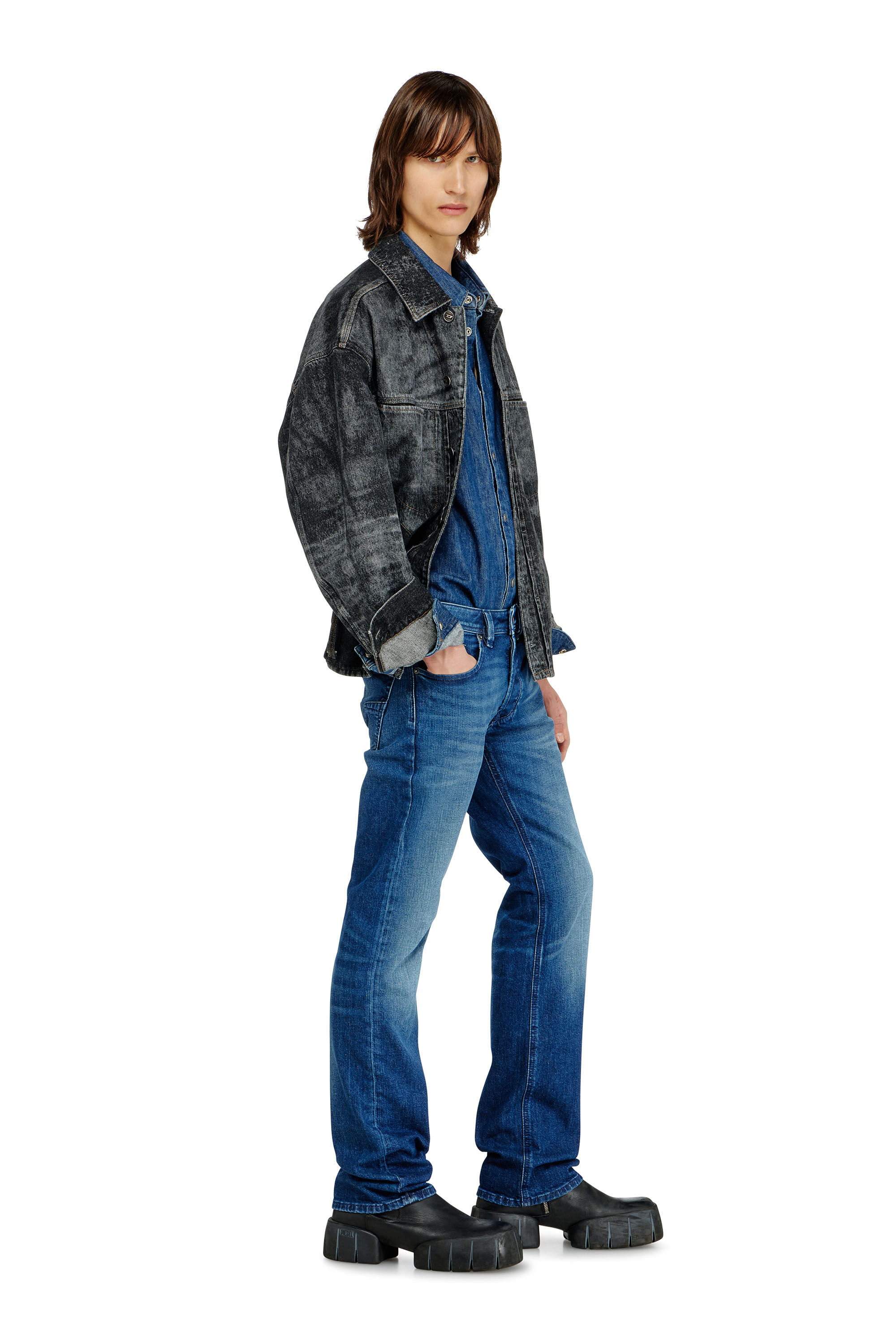 Men's Regular Jeans | Low Waist 1985 LarkeeDark Blue | Diesel TR