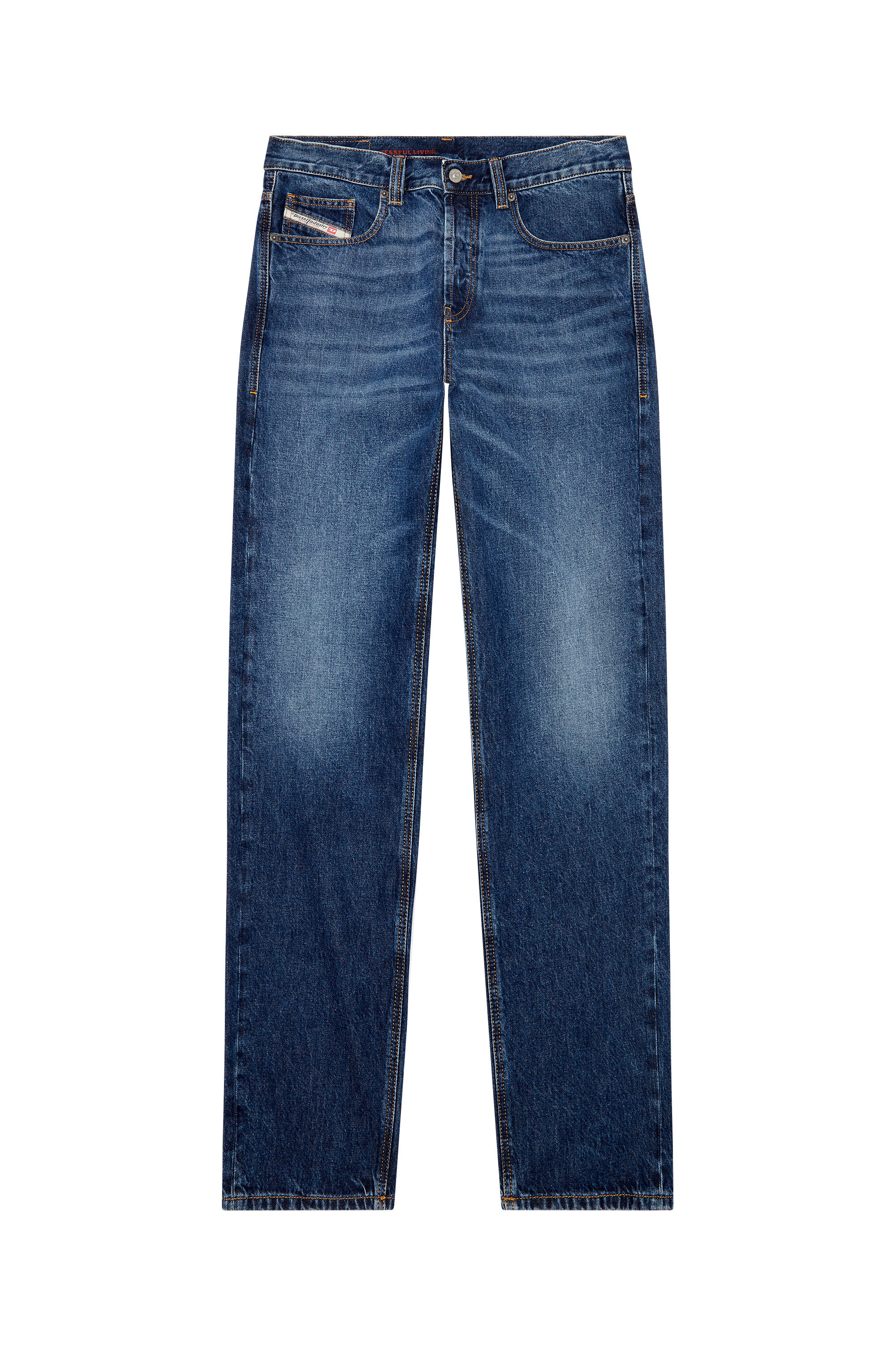 DIESEL Straight Zipper Jeans in Blue for Men