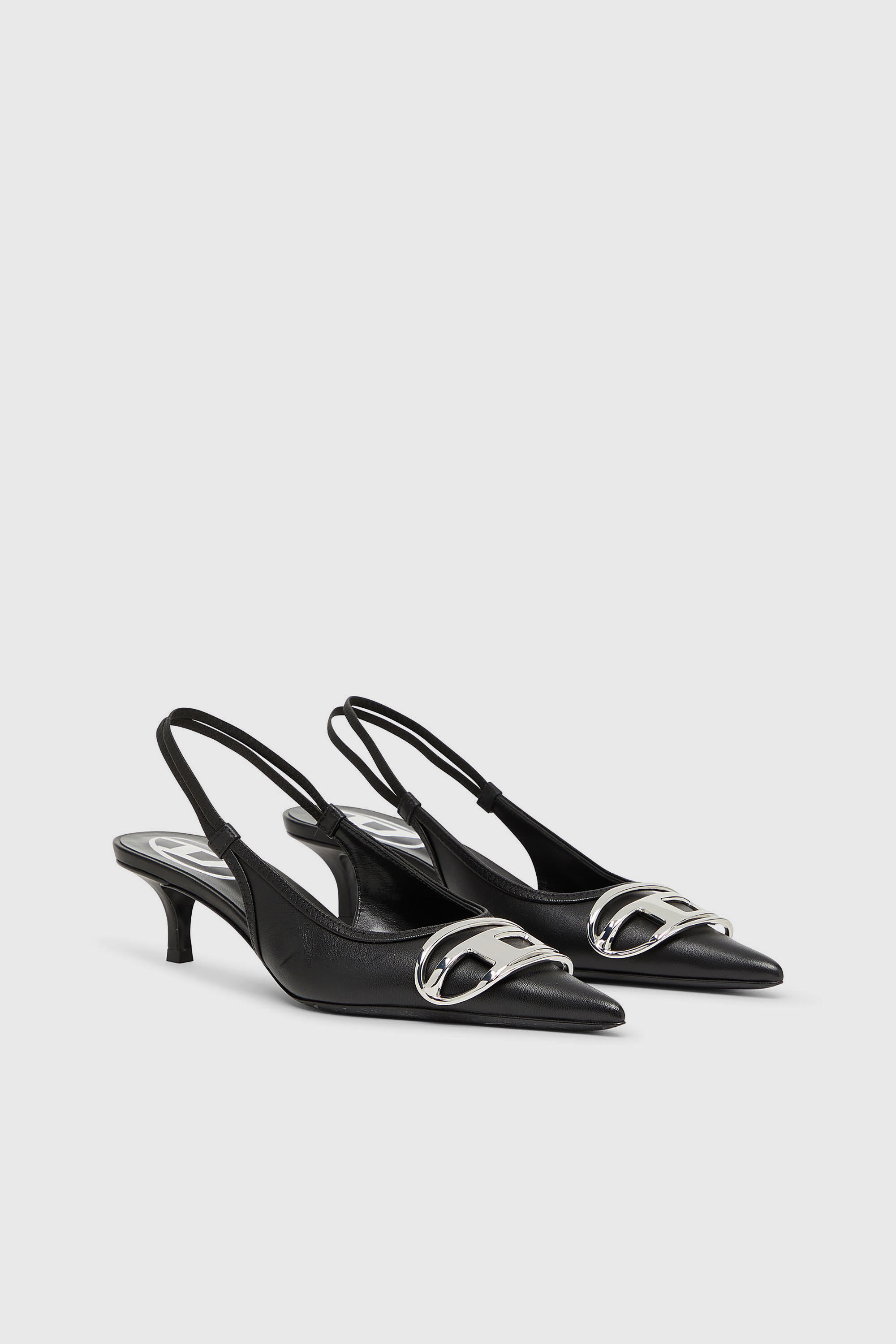 Women's D-Venus-Slingback pumps in nappa leather | Black | Diesel