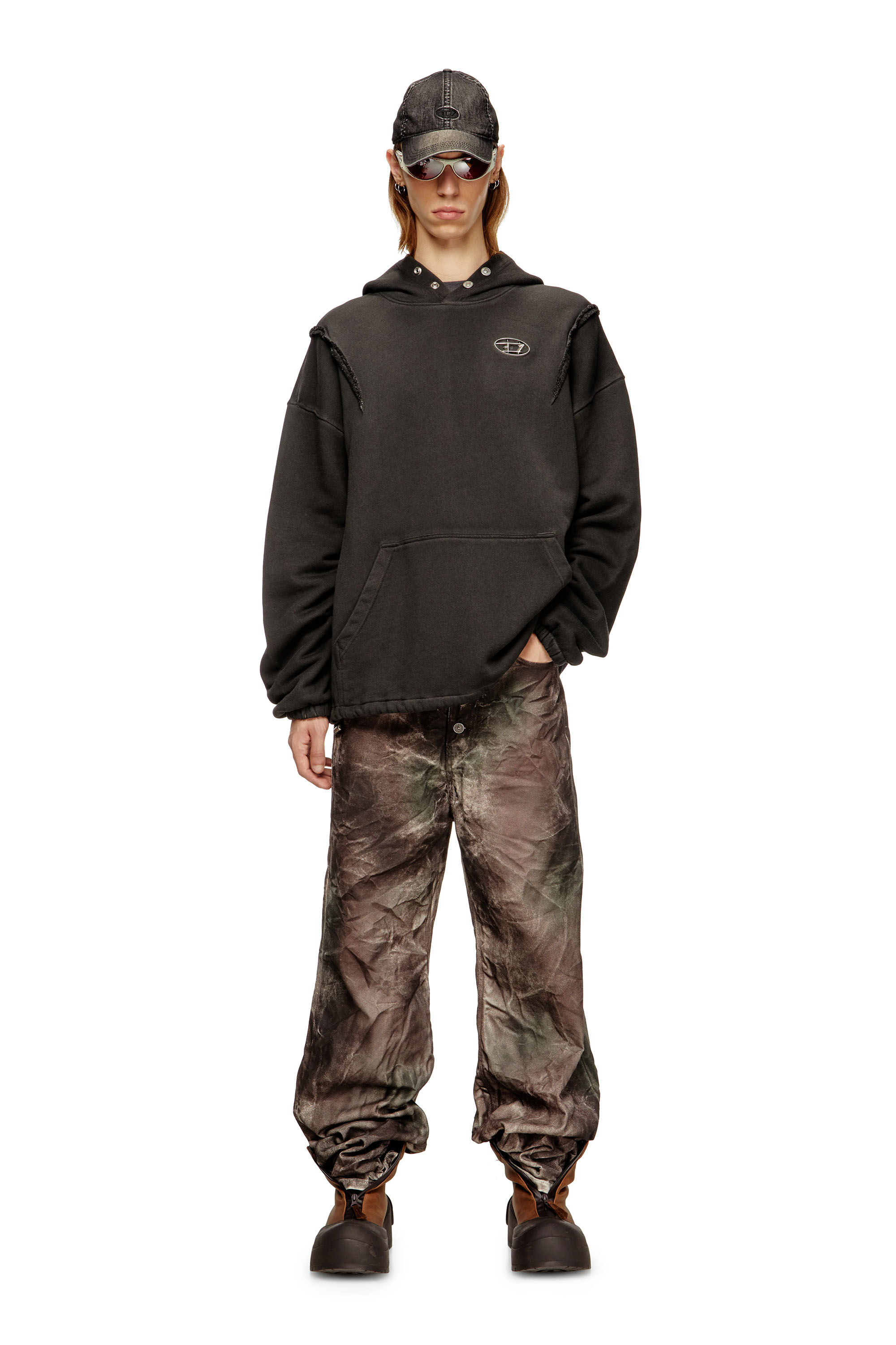 S-THUG-HOODIE, Black
