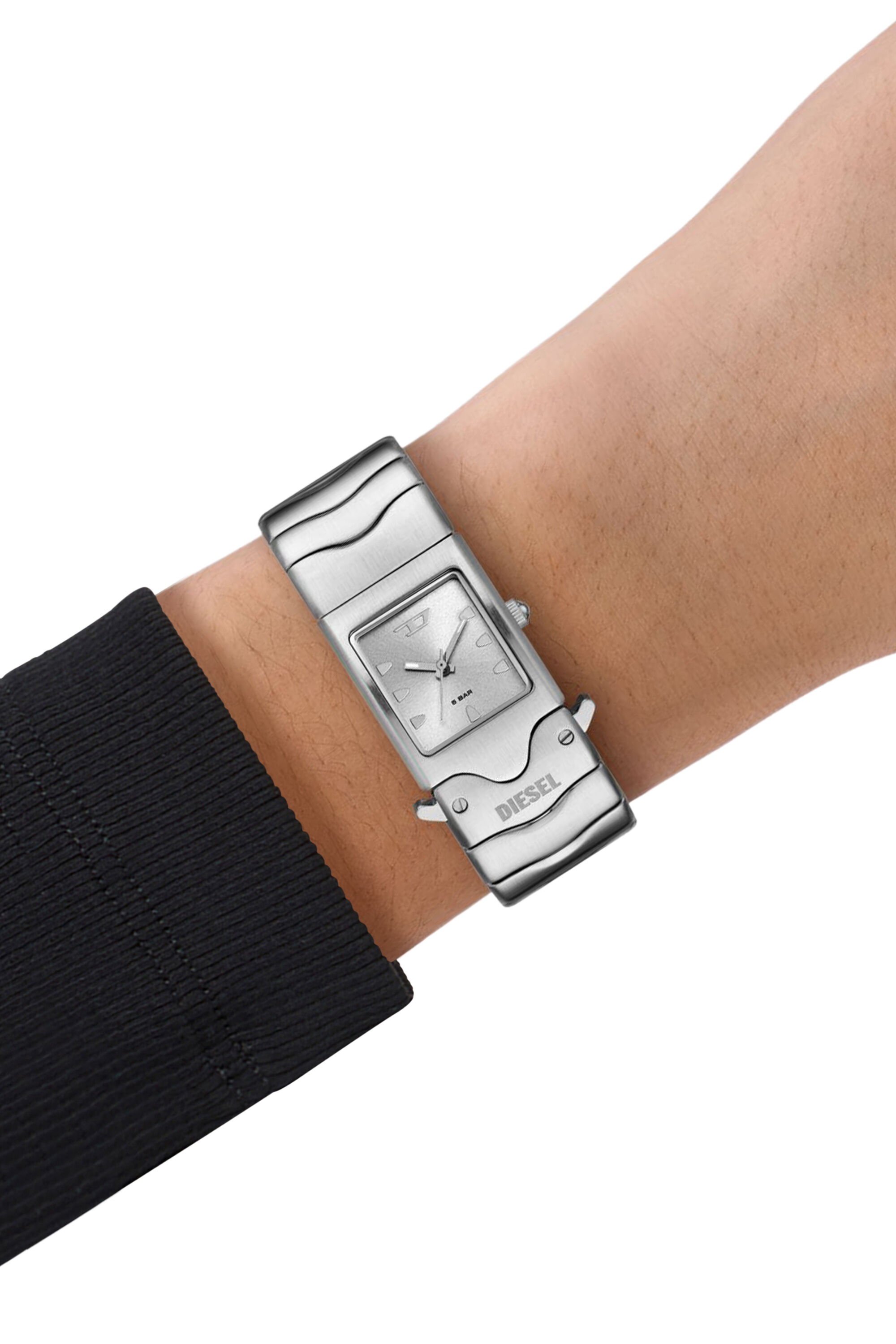Women's Diesel Closer Three-Hand Stainless Steel Watch | Silver