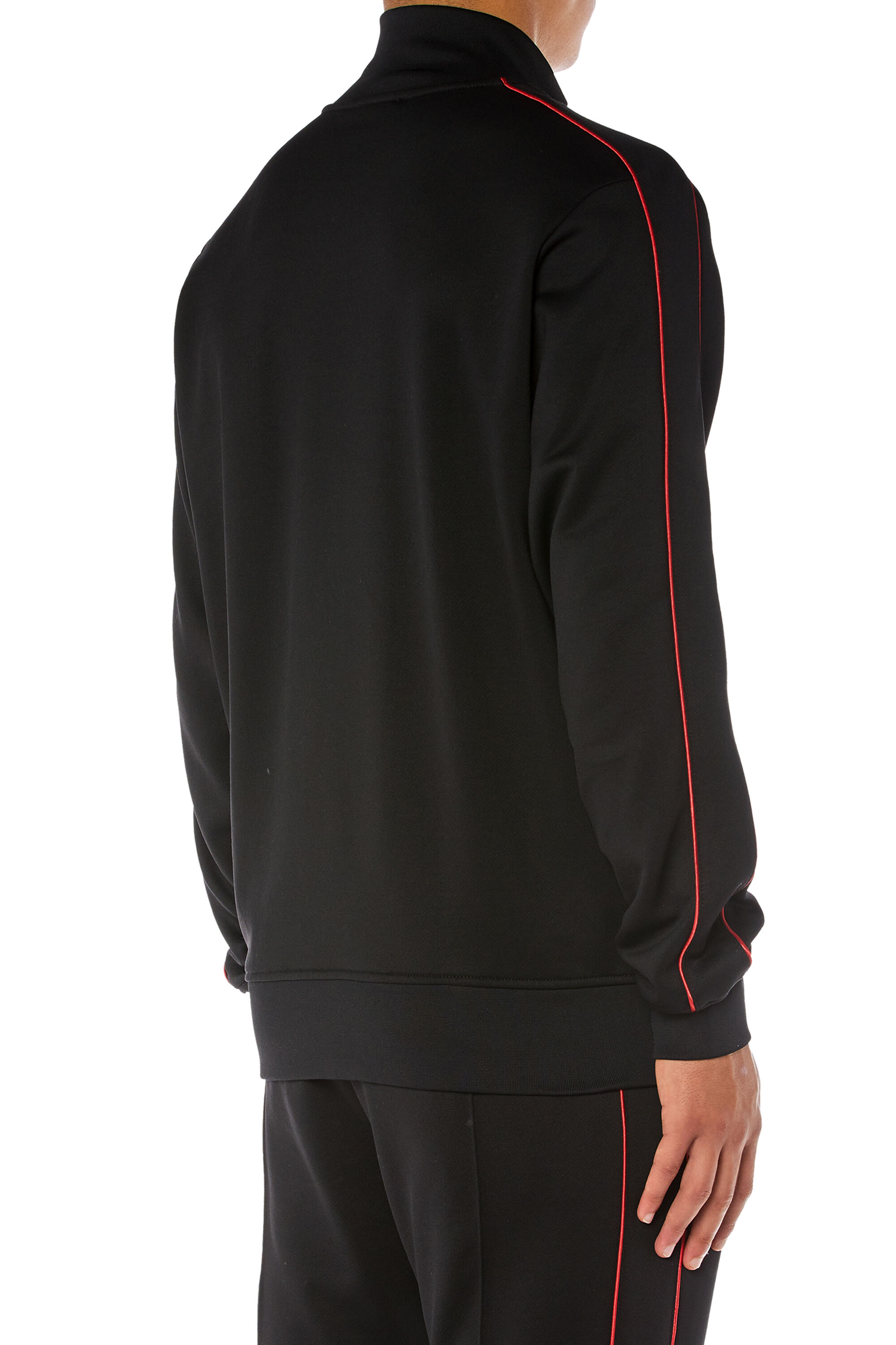 Diesel - S-LOCK-D, Man's Zip-up sweatshirt with piping in null - 2