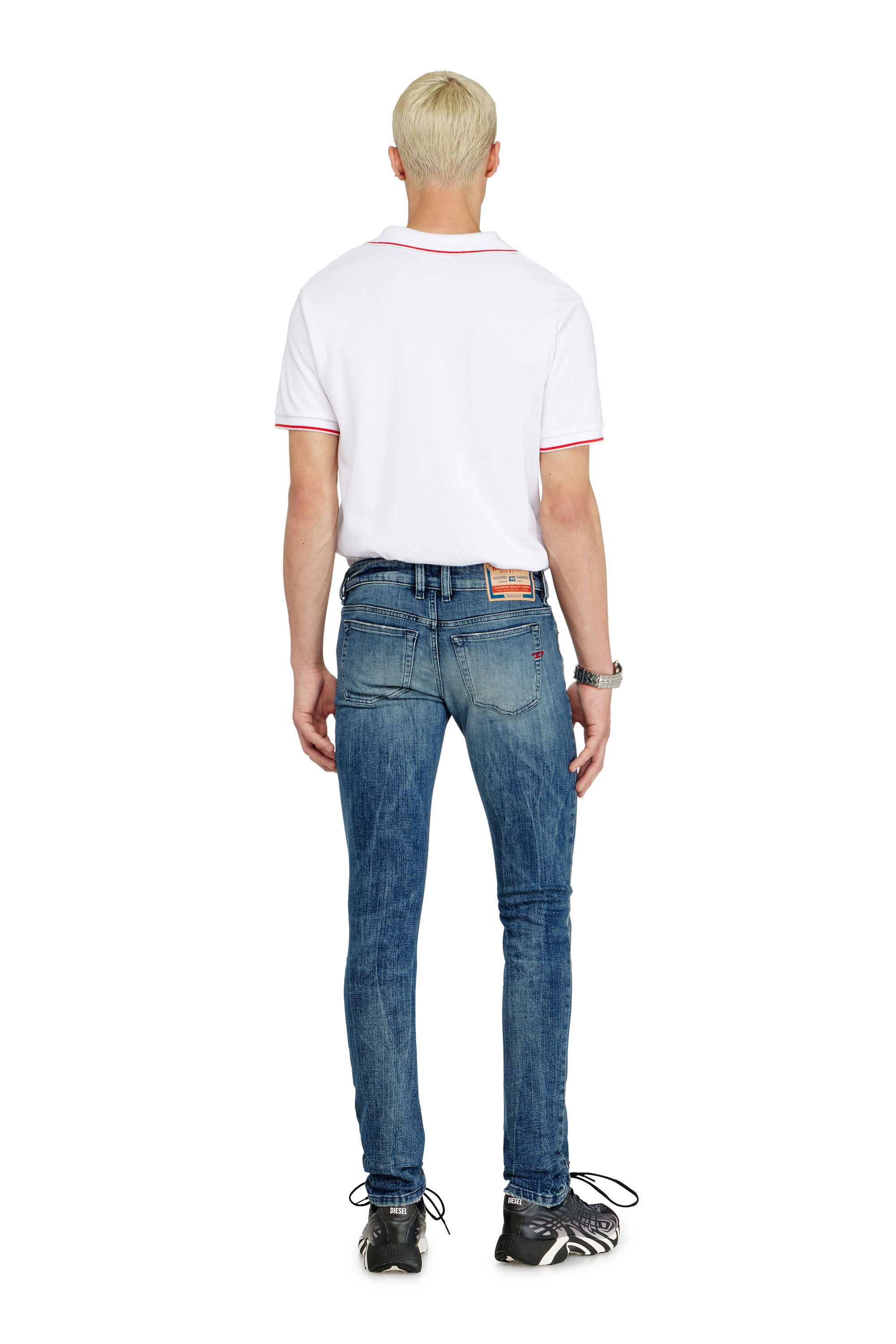 Diesel - Man's Skinny Jeans 1979 Sleenker 0KBBE, Medium blue - 3