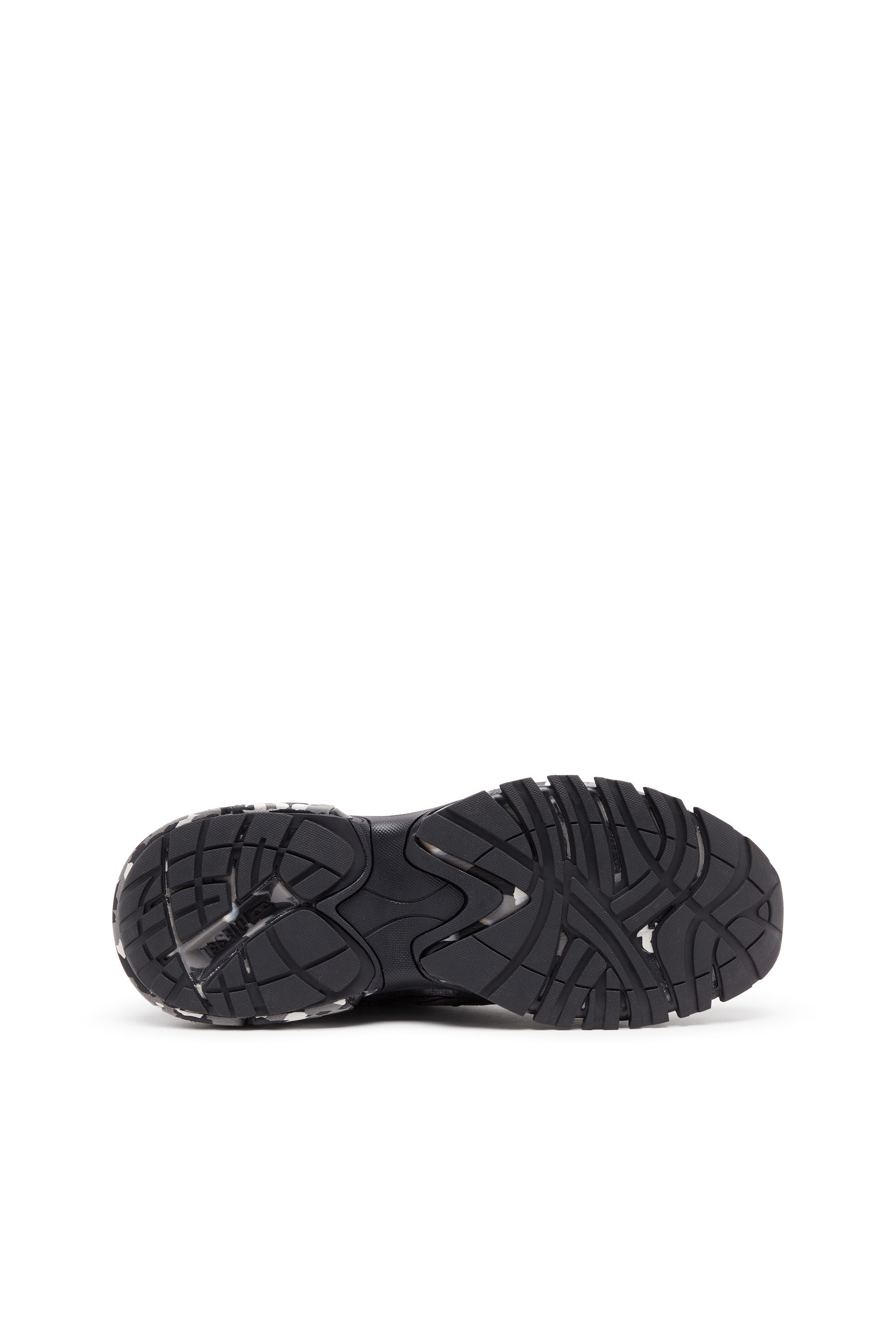 Men's S-Serendipity-Tie-dye canvas sneakers with camo sole | Black | Diesel