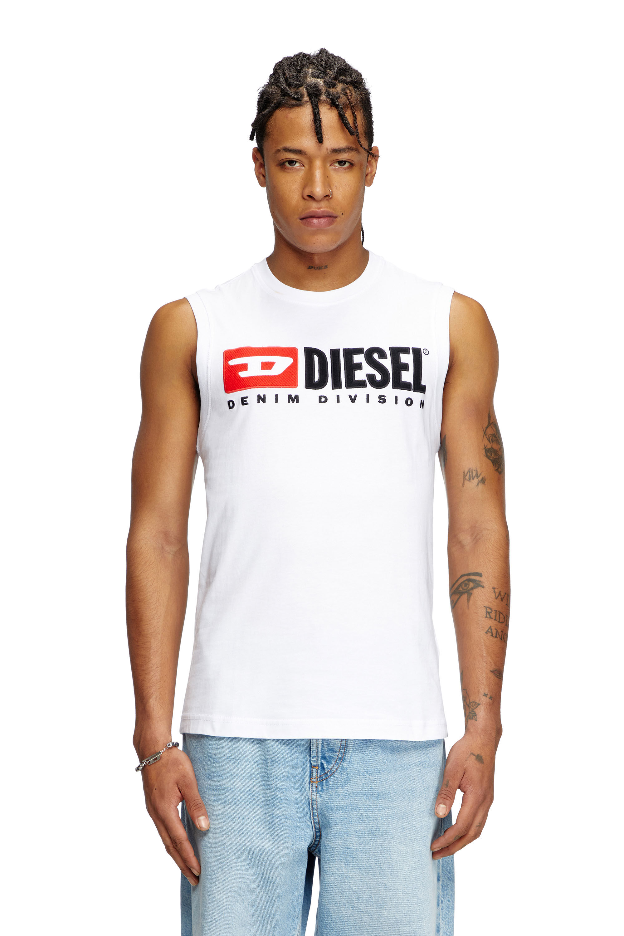 ラスト１点　DIESEL　T-ISCO-DIV　Ａ10508　L　ロゴ ラスト1点 DIESEL T-ISCO-DIV A10508 M ロゴ ノースリ - メルカリ