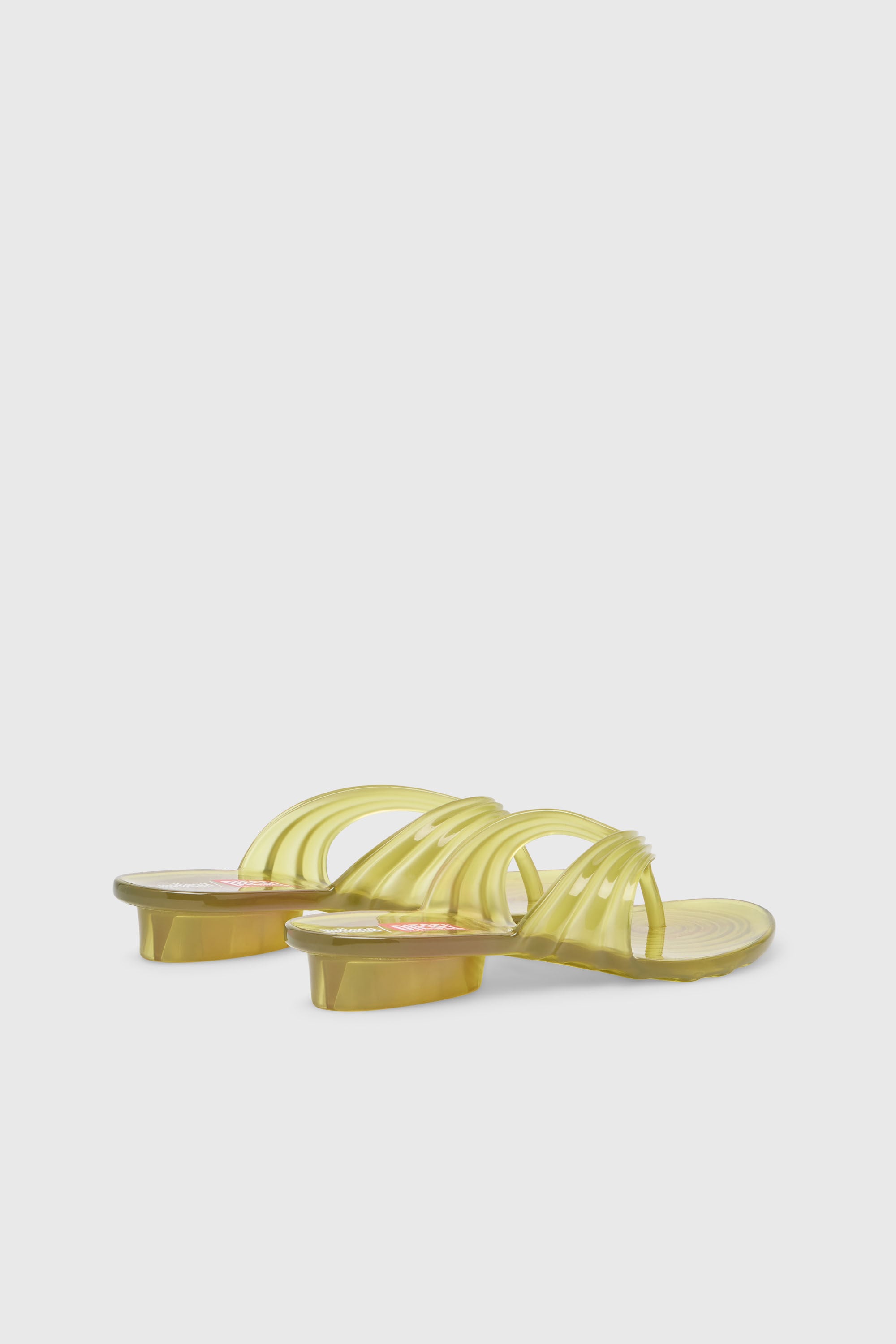 Diesel - MELISSA QUANTUM THONG, Woman's Sculptural flip-flops in Melflex&reg; in Yellow - 3