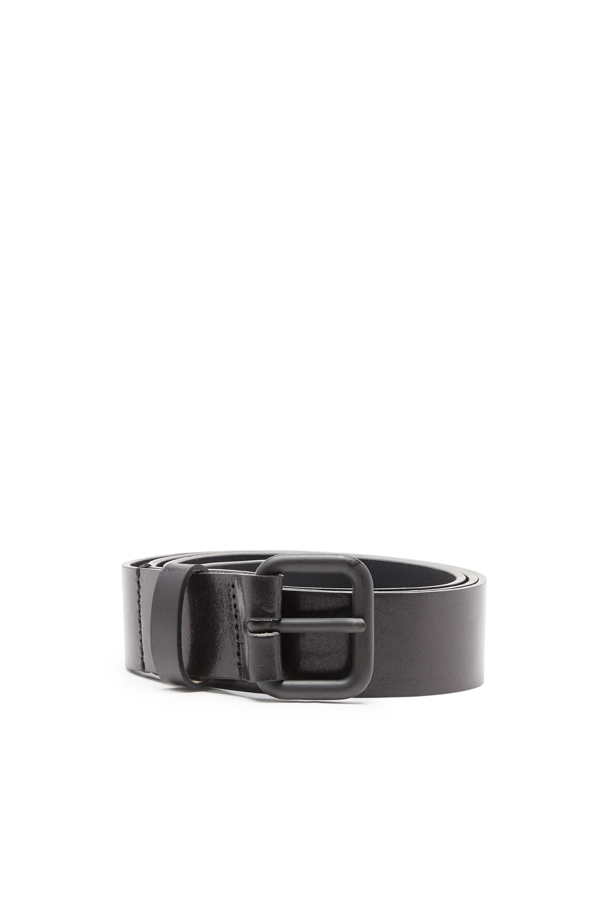 かわいい！ insert logo metal belt Leather Men's | END SCRATCH B-1DR Diesel 小物