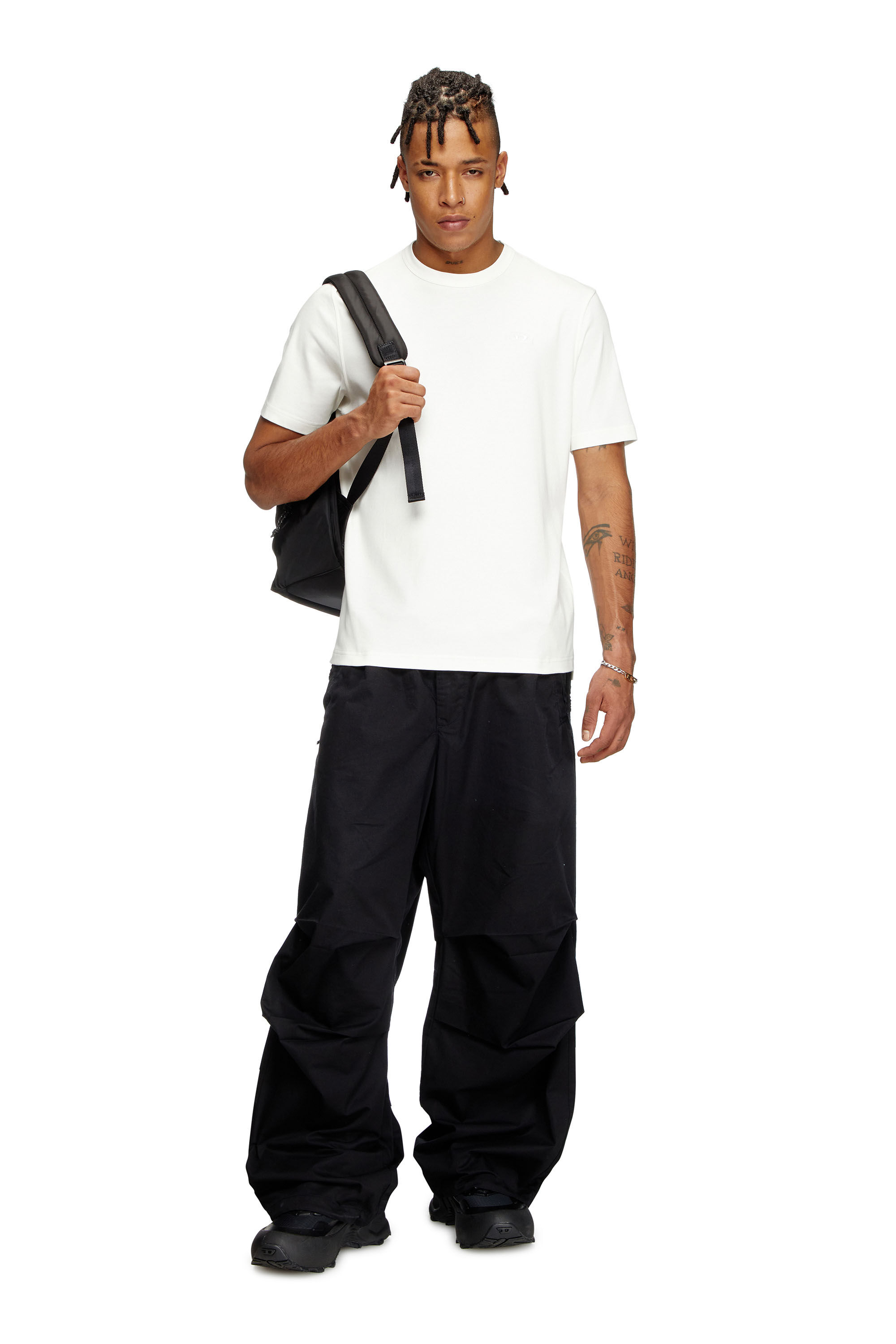 Men's Holi-D-Backpack in neoprene and PU | Black | Diesel
