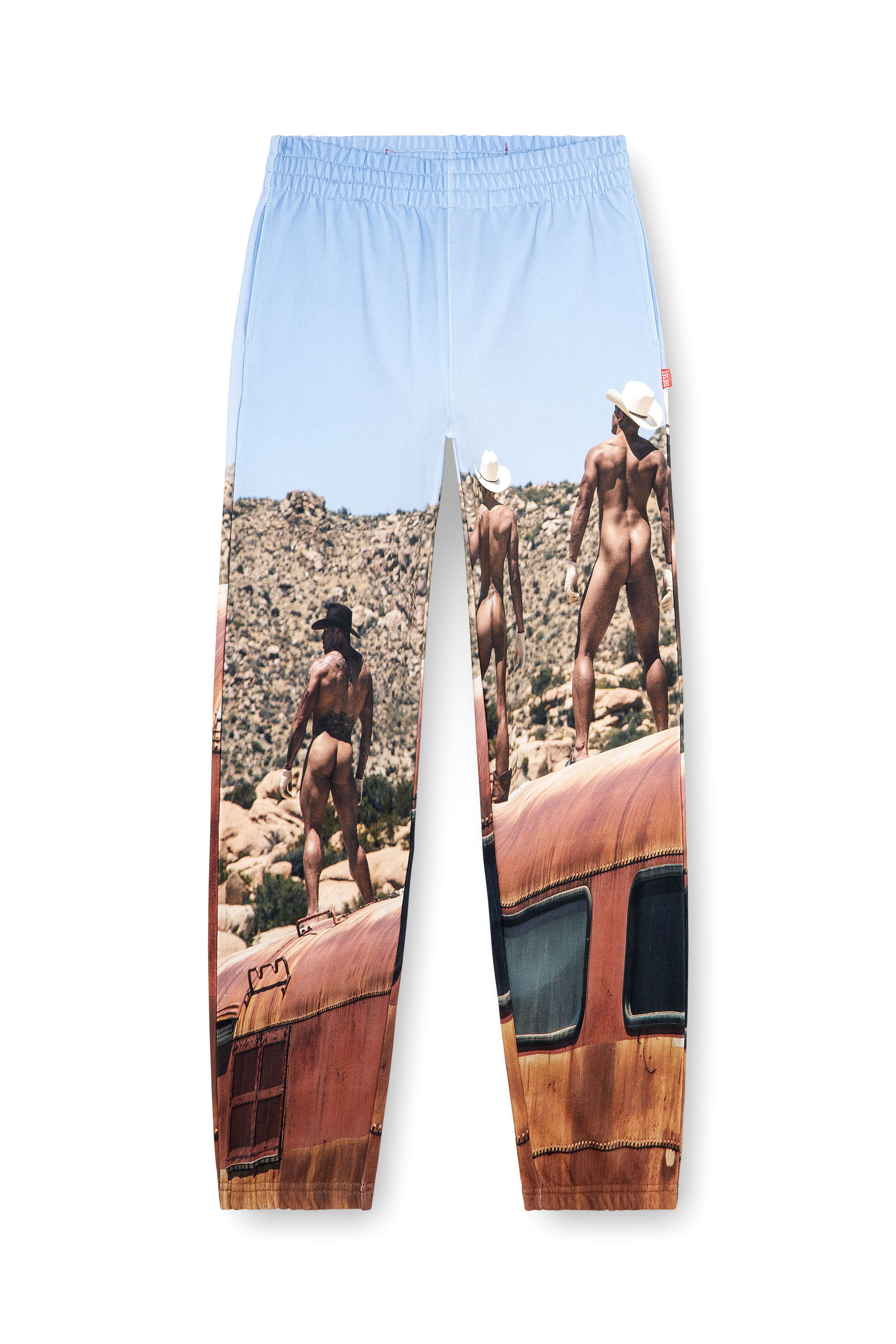 Women's Track pants with all-over print | Blue | Diesel