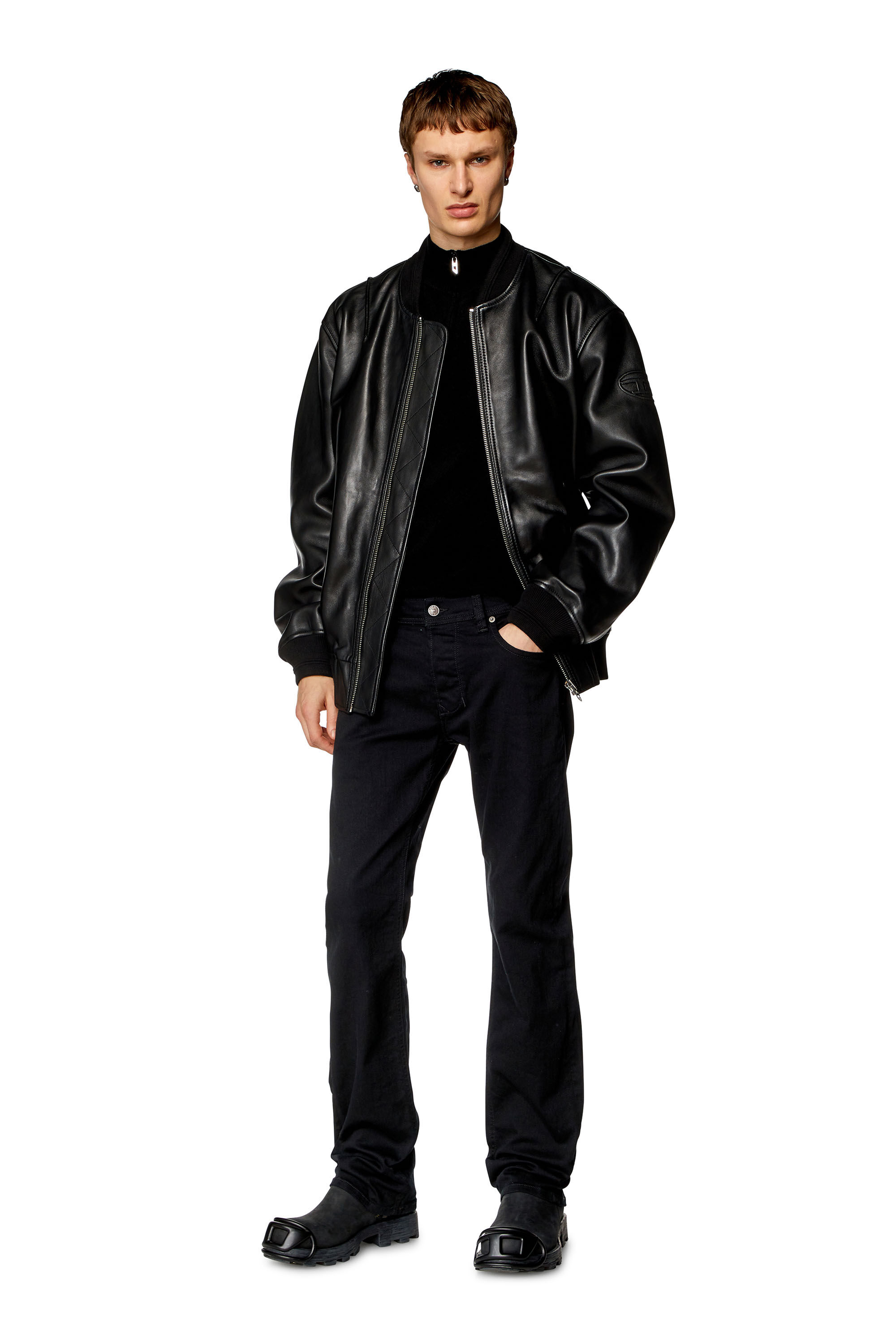 Larkee Man: Regular Skater Black/Dark grey Jeans | Diesel
