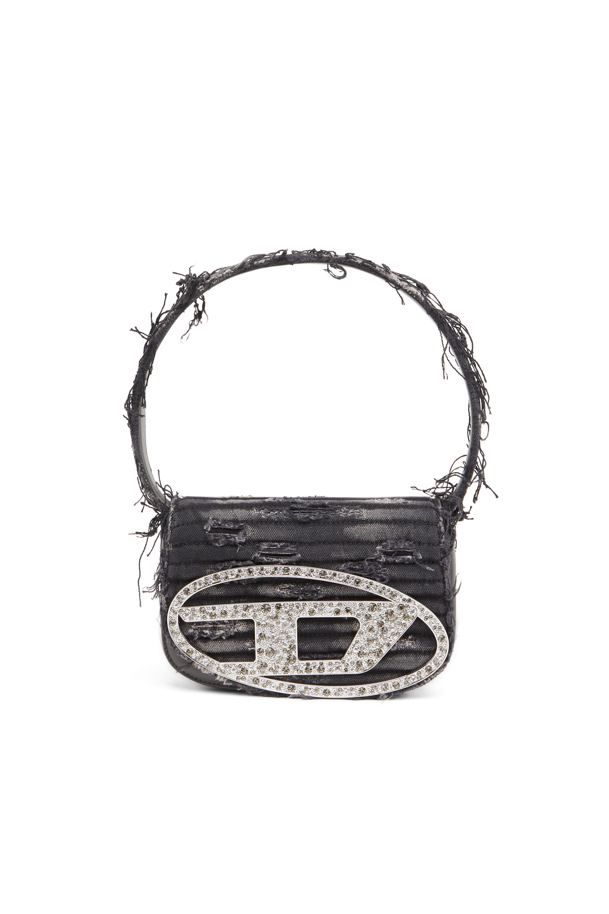 1DR Woman: Canvas shoulder bag with crystals | Diesel