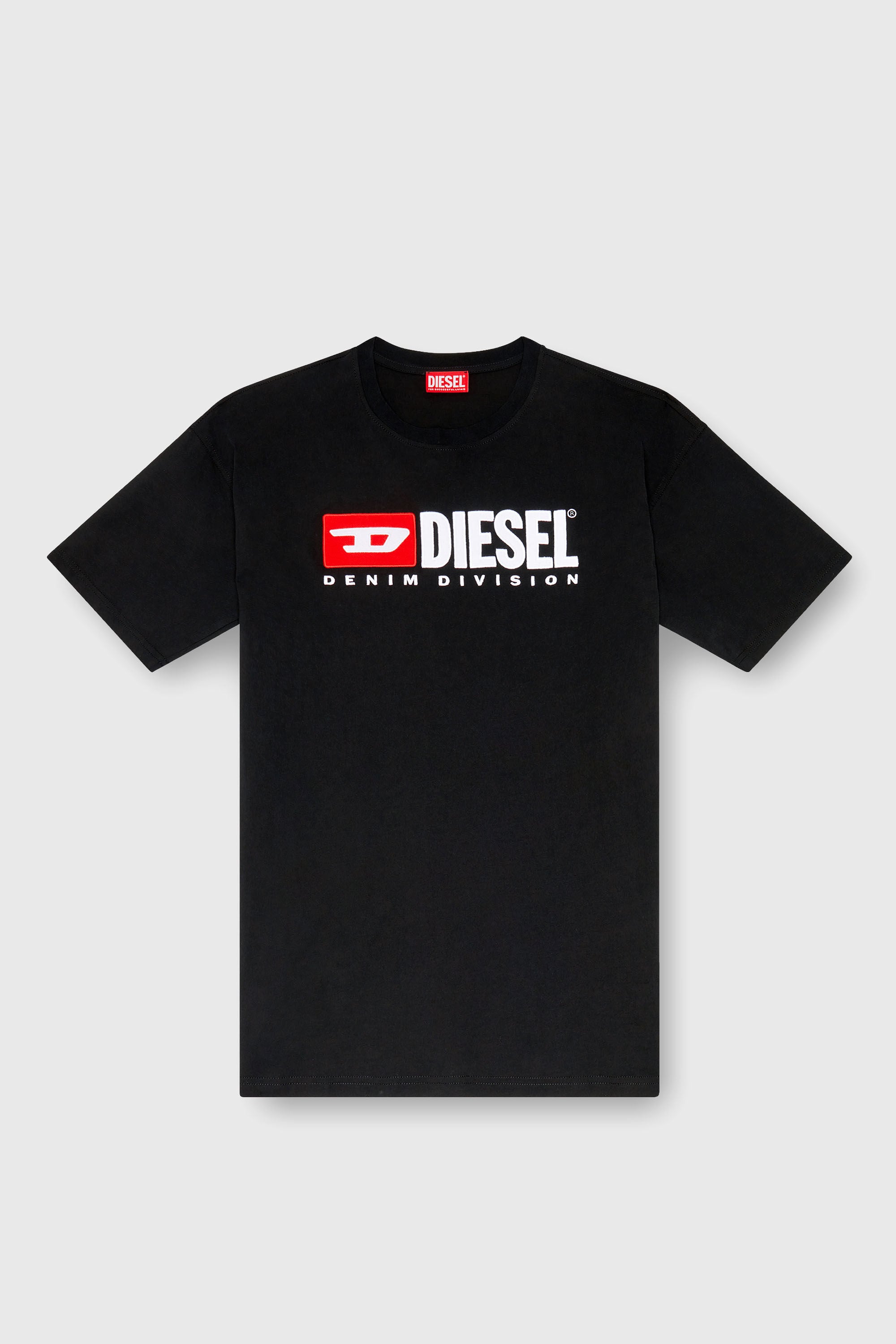 Men's T-shirt with Diesel patch logo | Black | Diesel TR
