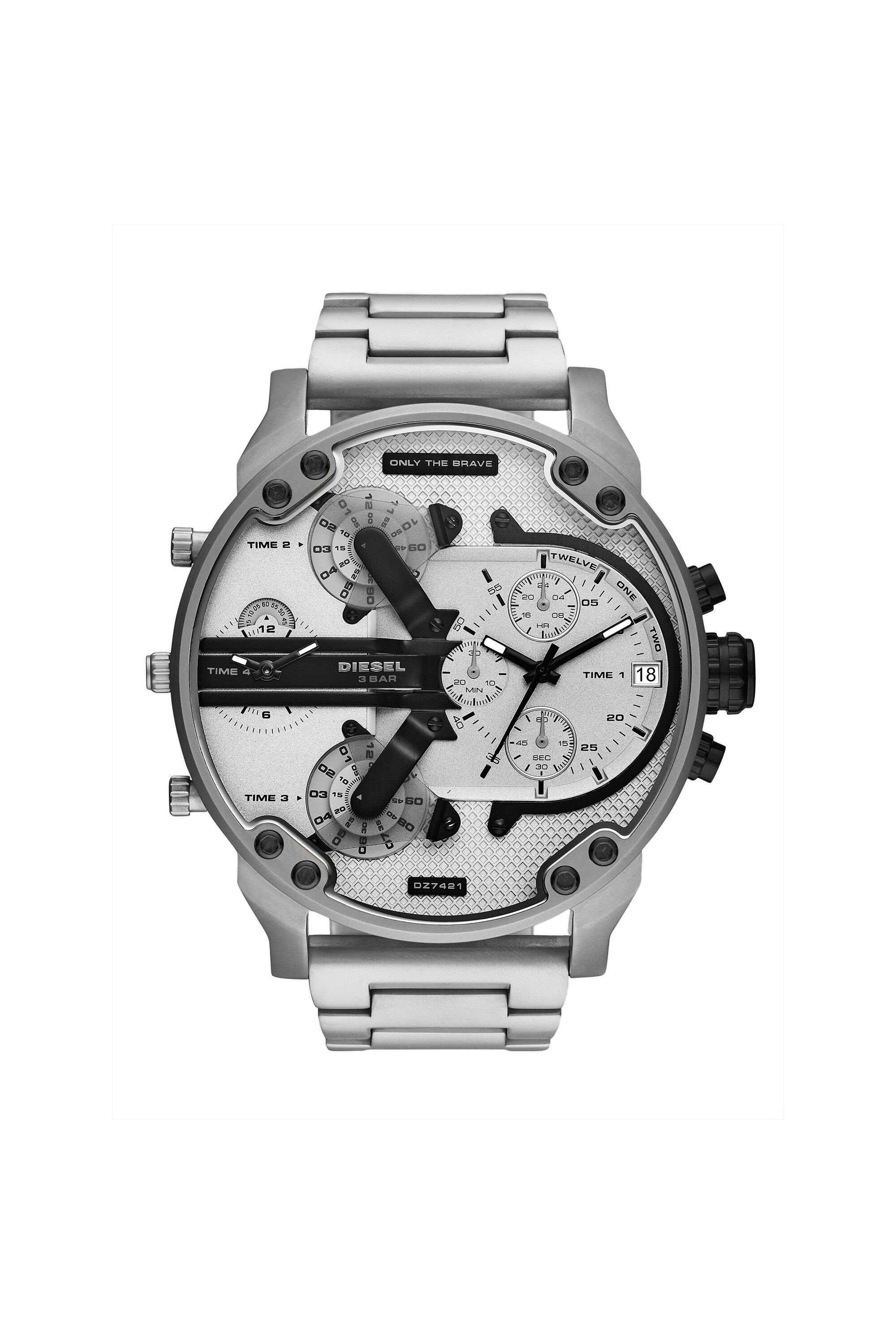 DZ7421 Man: Mr. Daddy 2.0 chronograph stainless steel watch | Diesel