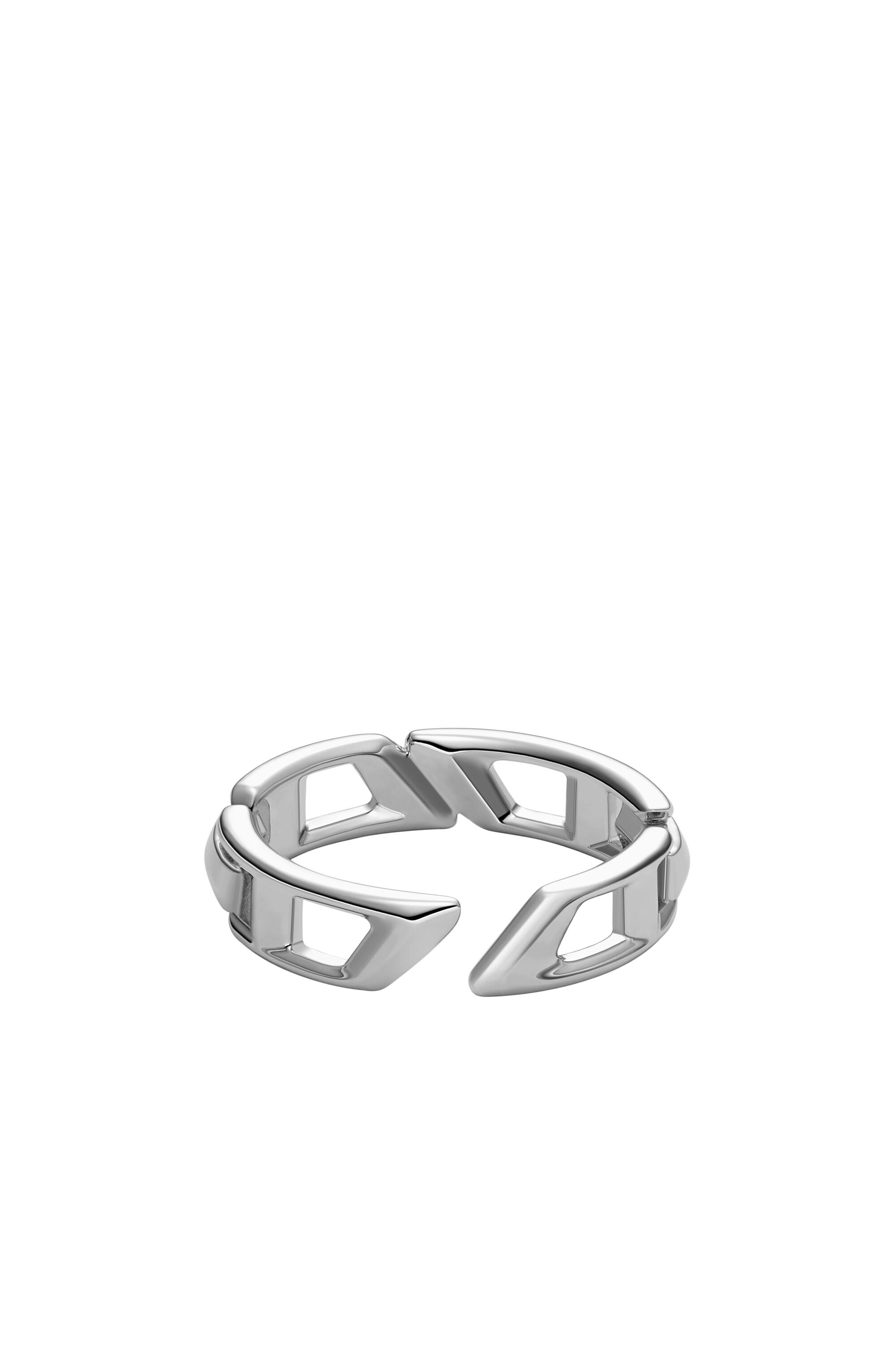 Women's D Logo Sterling Silver Band Ring | Silver | Diesel