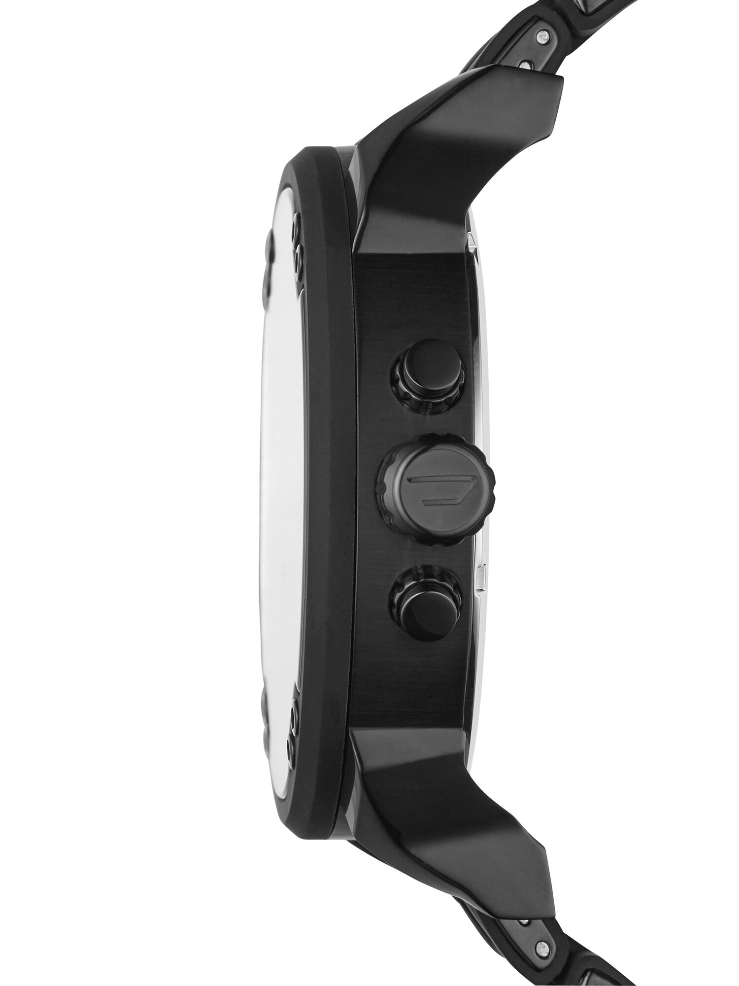 DZ7396 Man: Detailed black dial watch, 55 mm | Diesel
