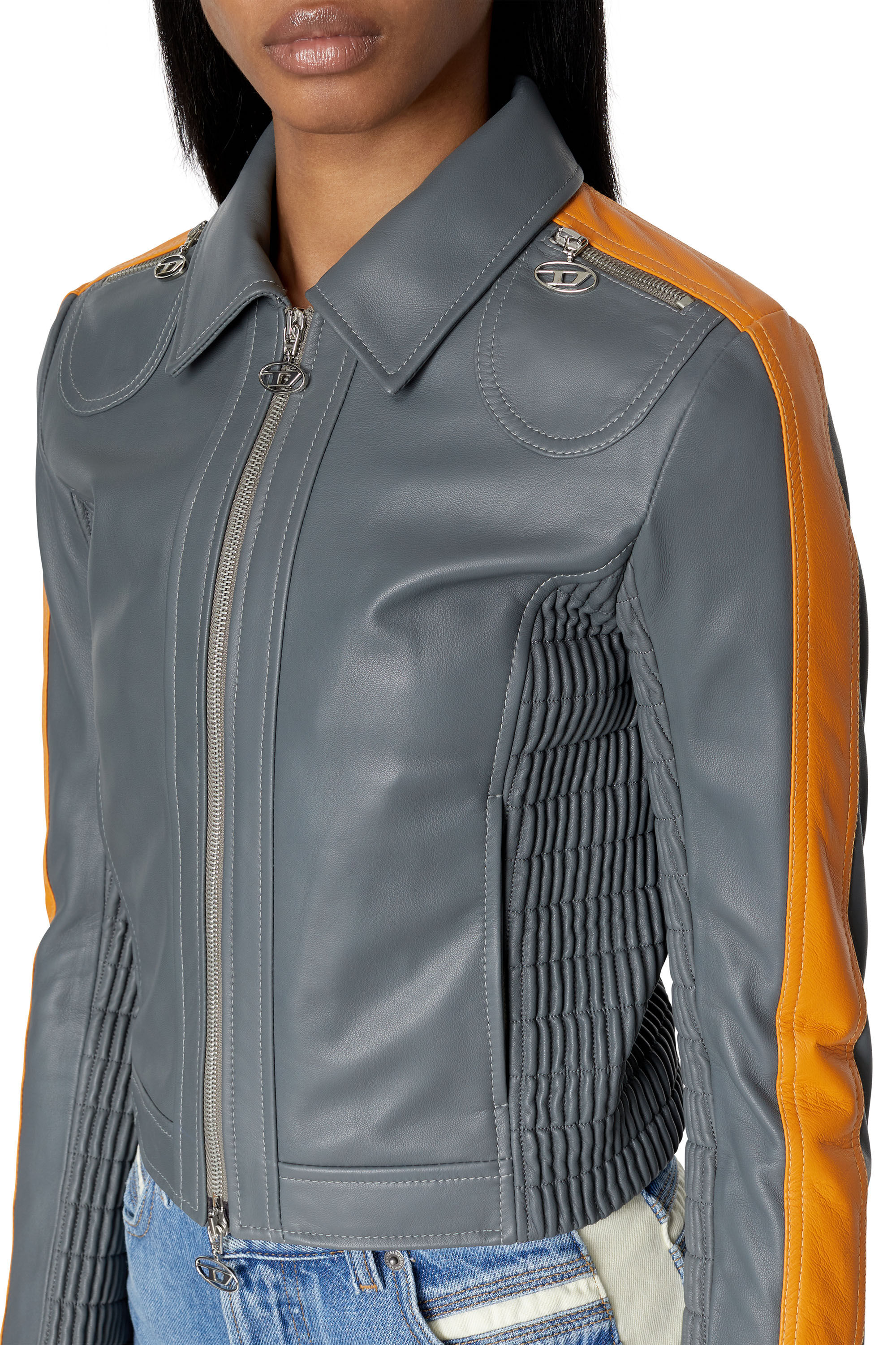 L-SASKIA Woman: Biker jacket with 