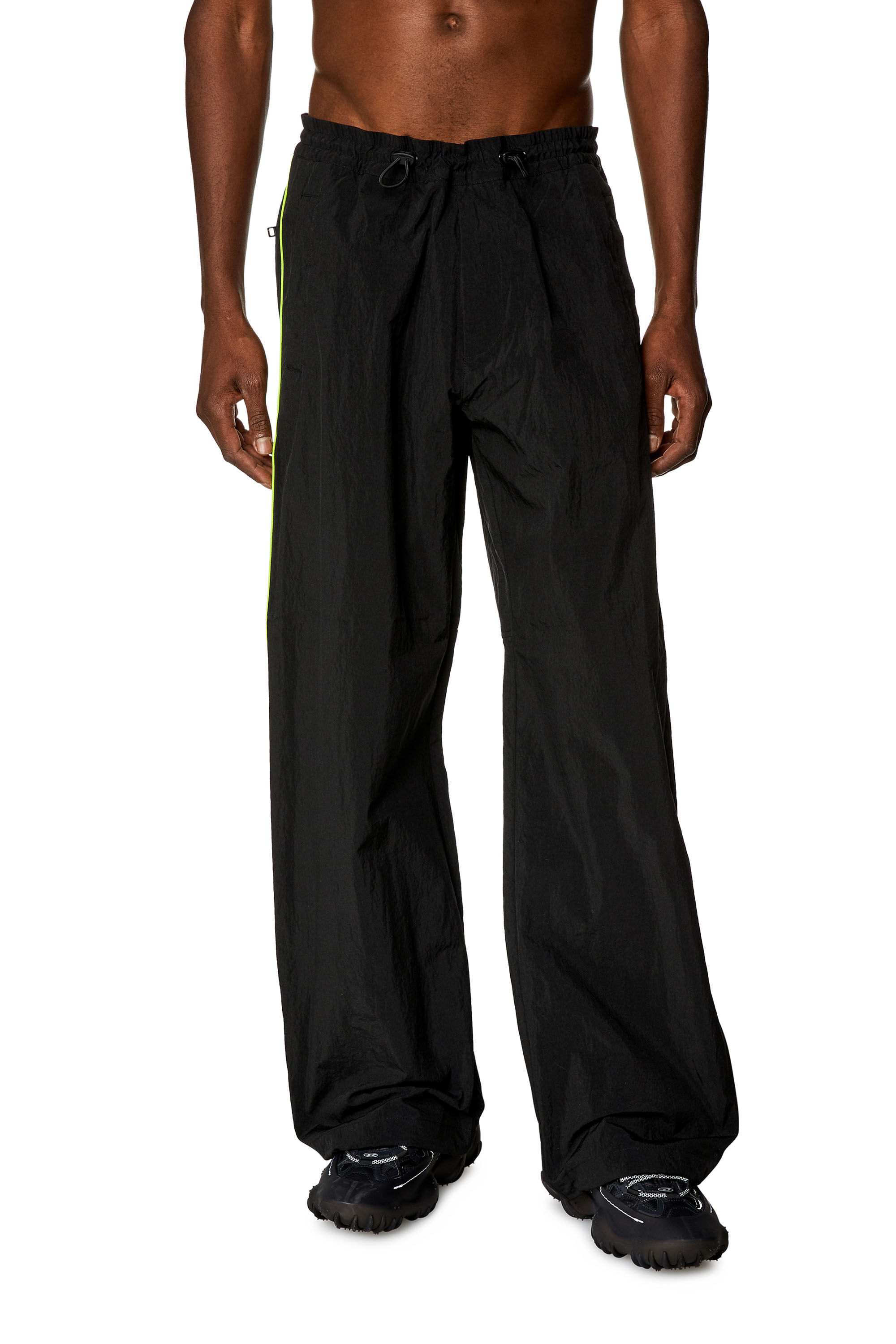 Men's Lightweight pants in wrinkled nylon | P-GOLD-TECH Diesel