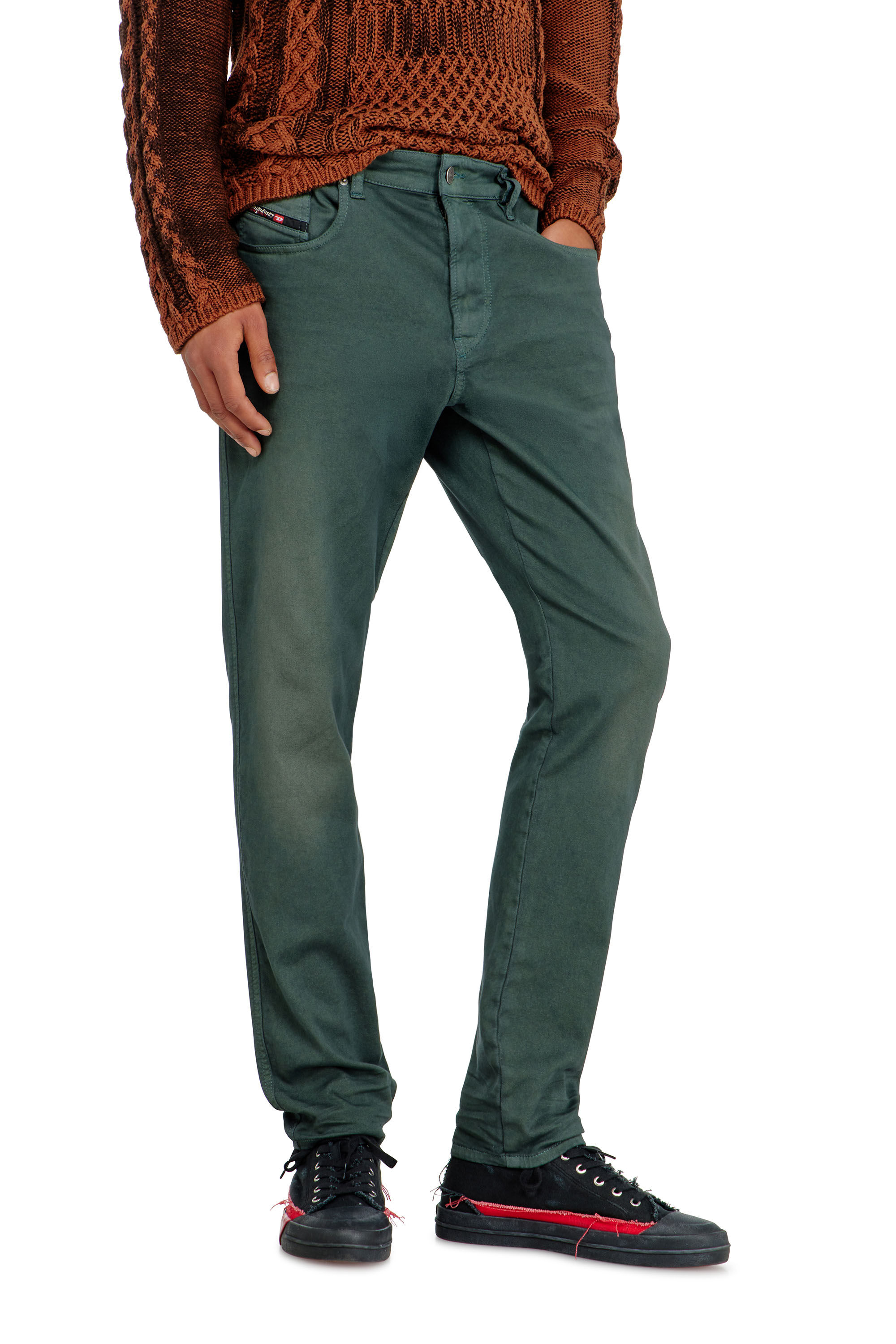 Diesel - Man's Slim 2062 D-Strukt Joggjeans&reg; 0670M, Dark Green - 5