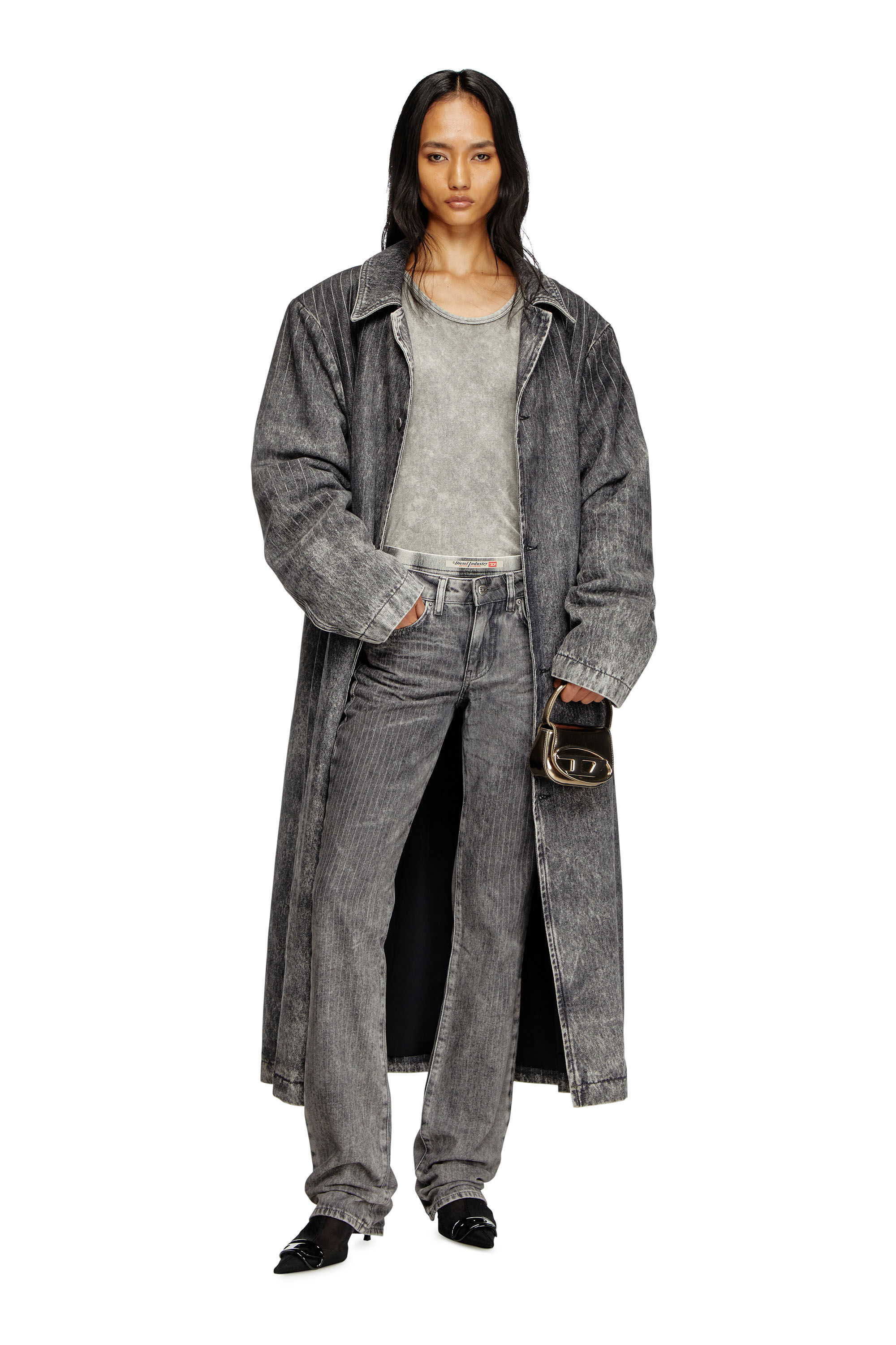 Women's Bootcut Jeans | Light Grey | Diesel D-Gianna
