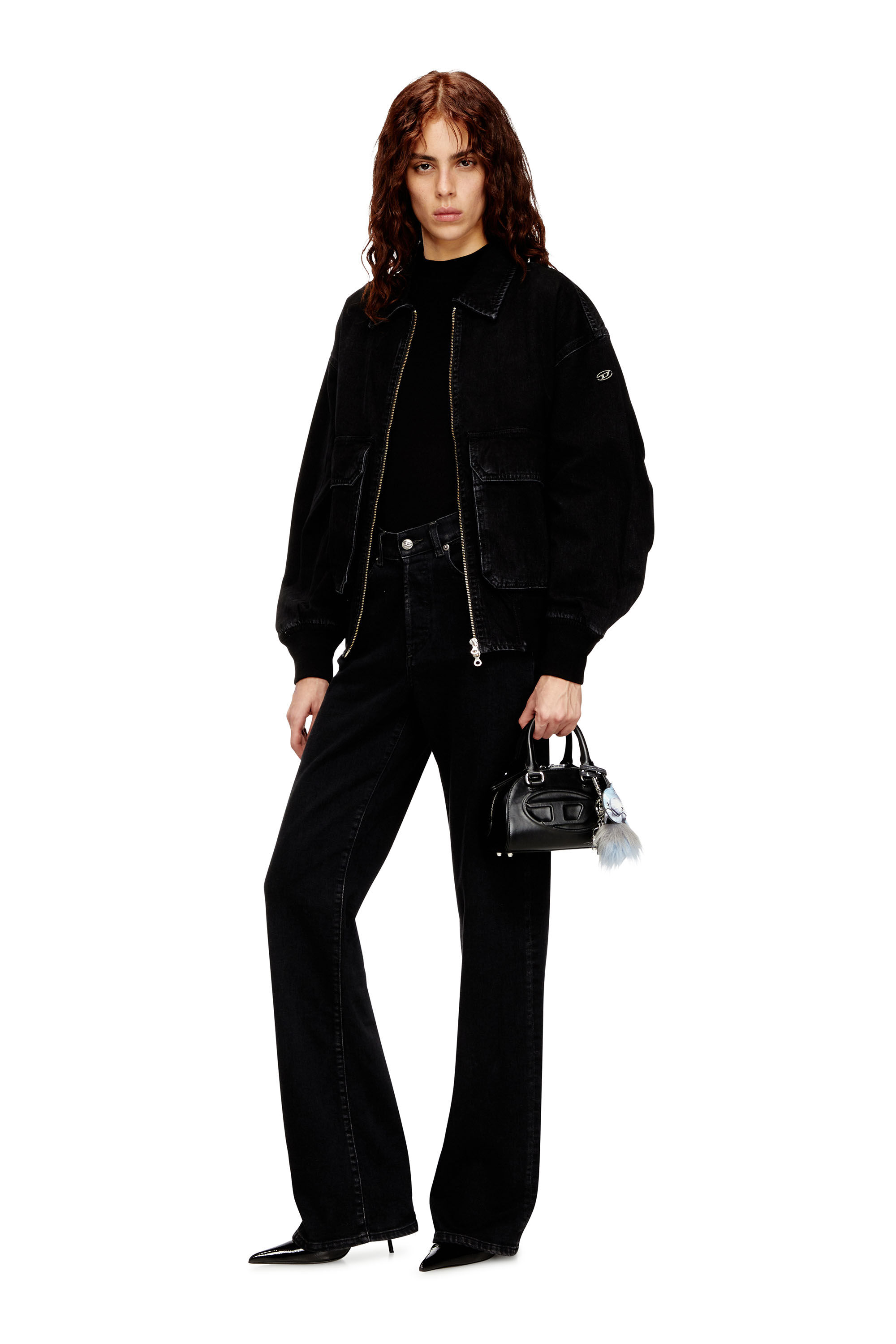 Women's Jacket in denim | Black | Diesel {{Country}}