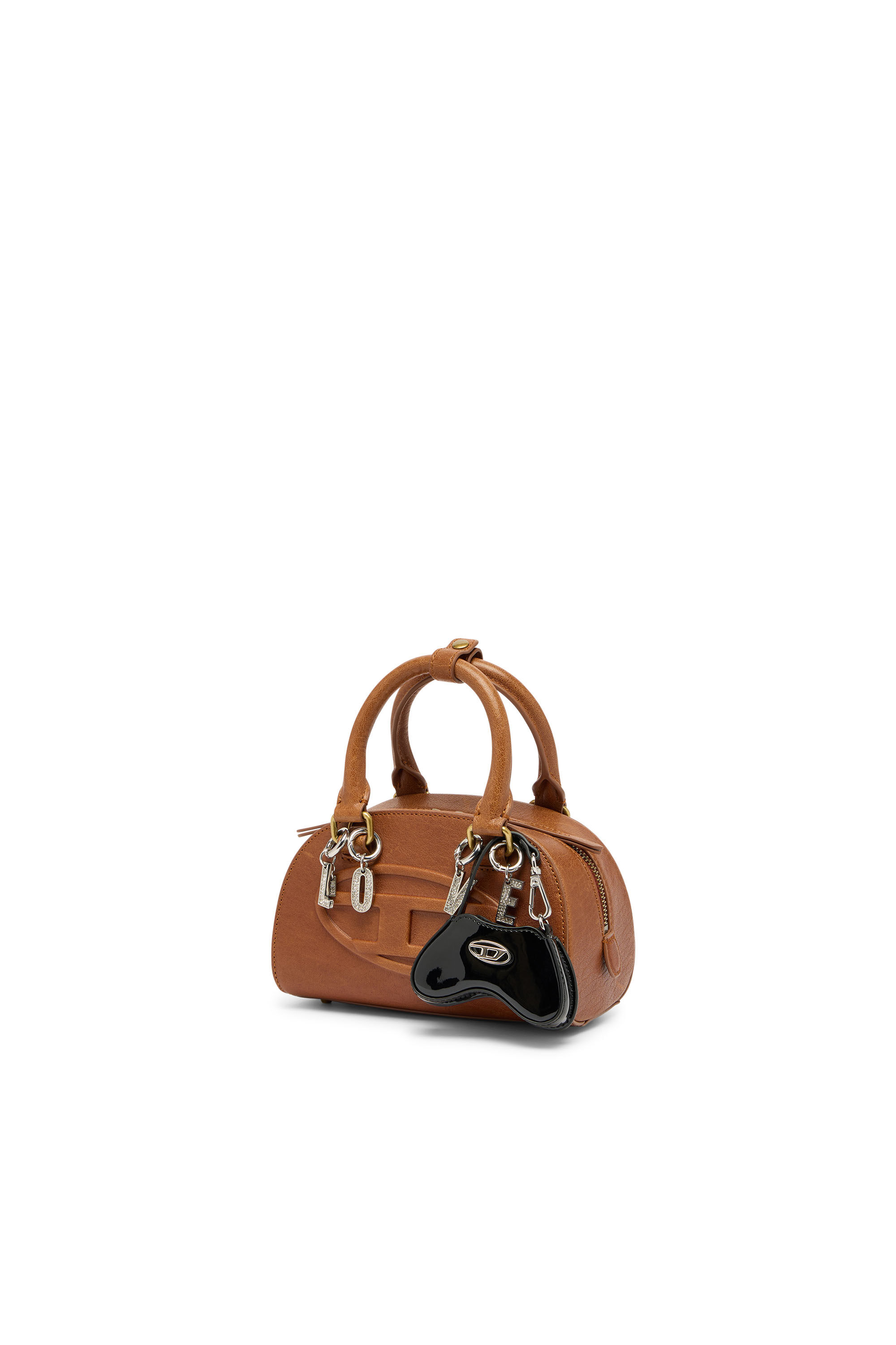 Women's 1DR Dome-Small bowling bag in pull-up leather | Brown