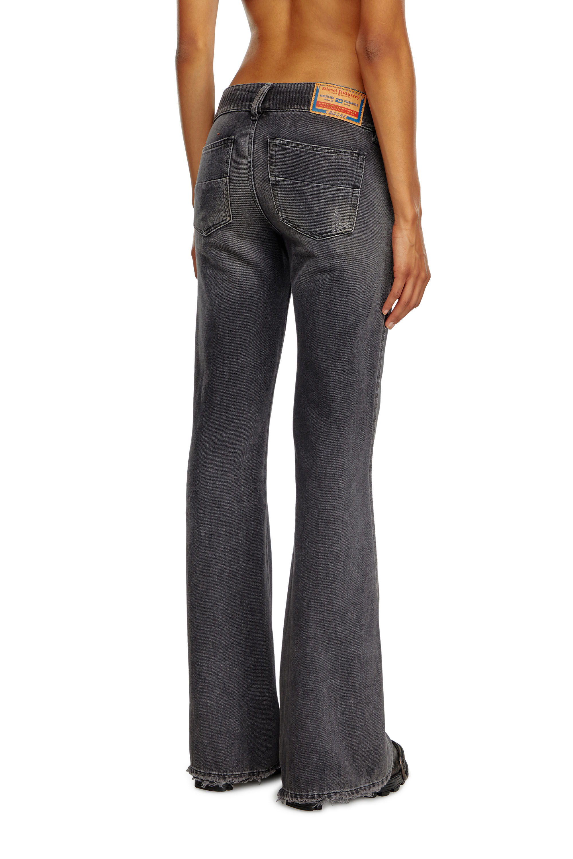Women's Bootcut Jeans | Black/Dark grey | Diesel D-Hush