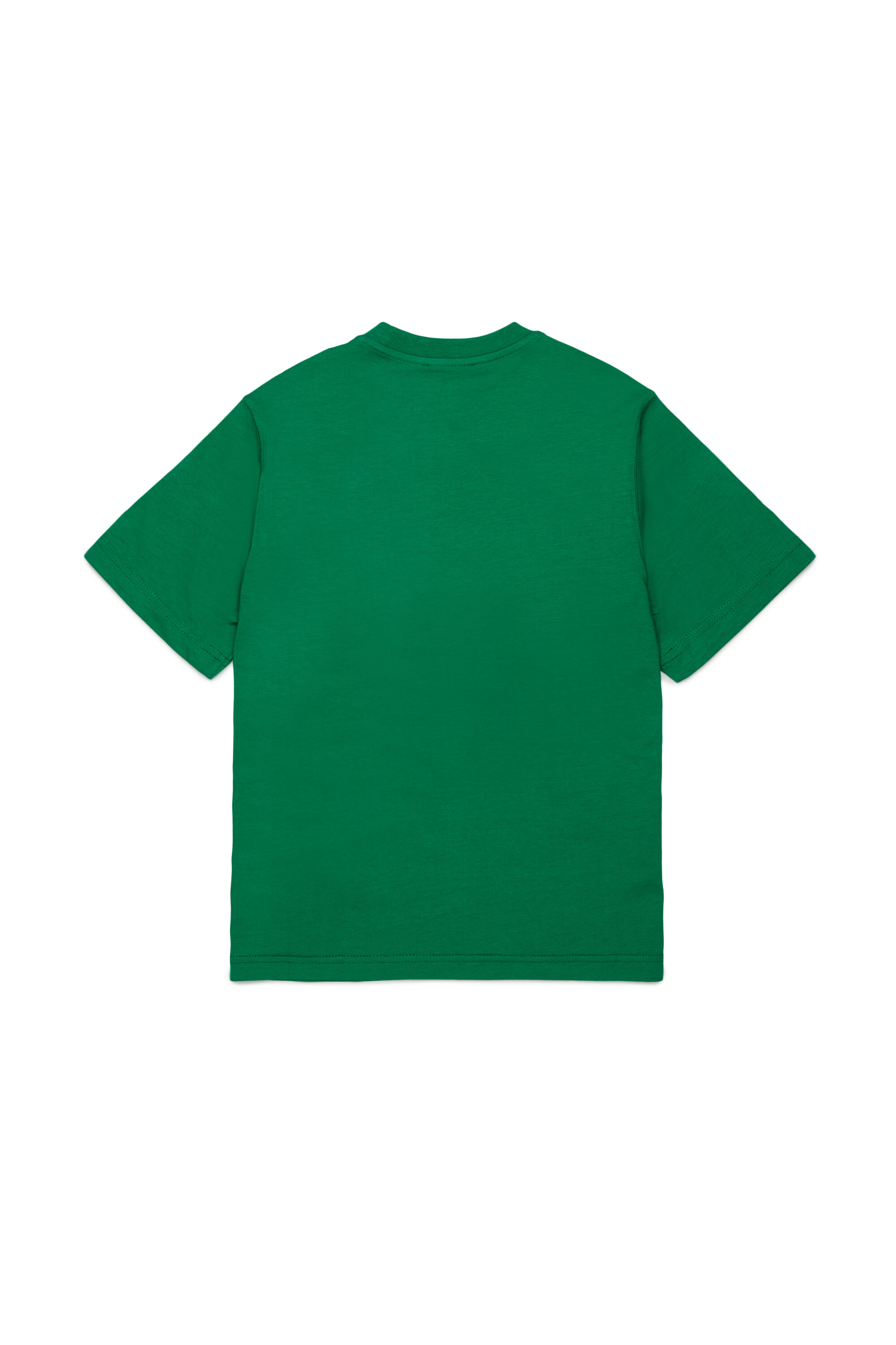 Diesel - TCIRCLE OVER, Man's Cotton T-shirt with Diesel print in Green - 2