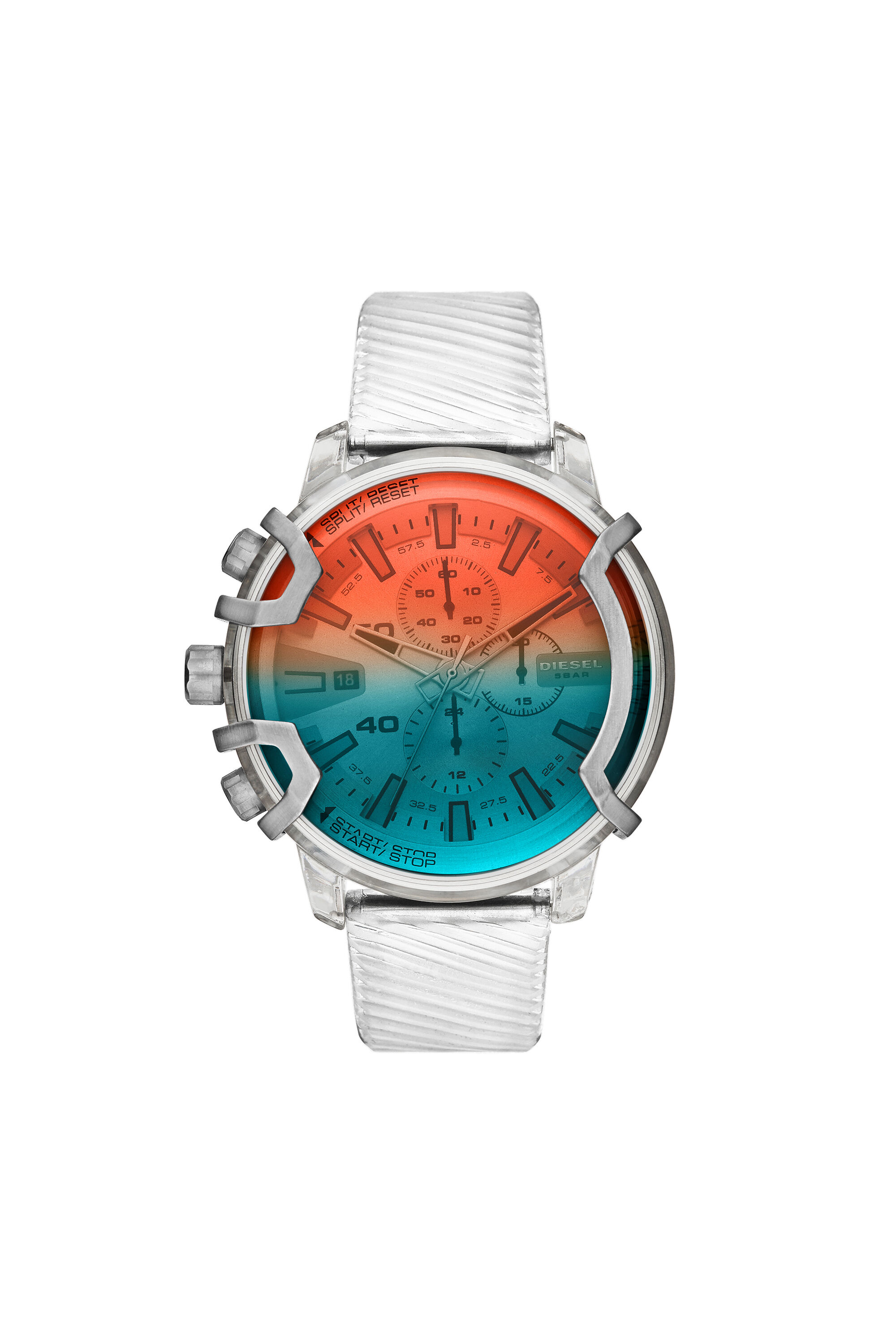 DZ4521 Man: Griffed chronograph white watch | Diesel