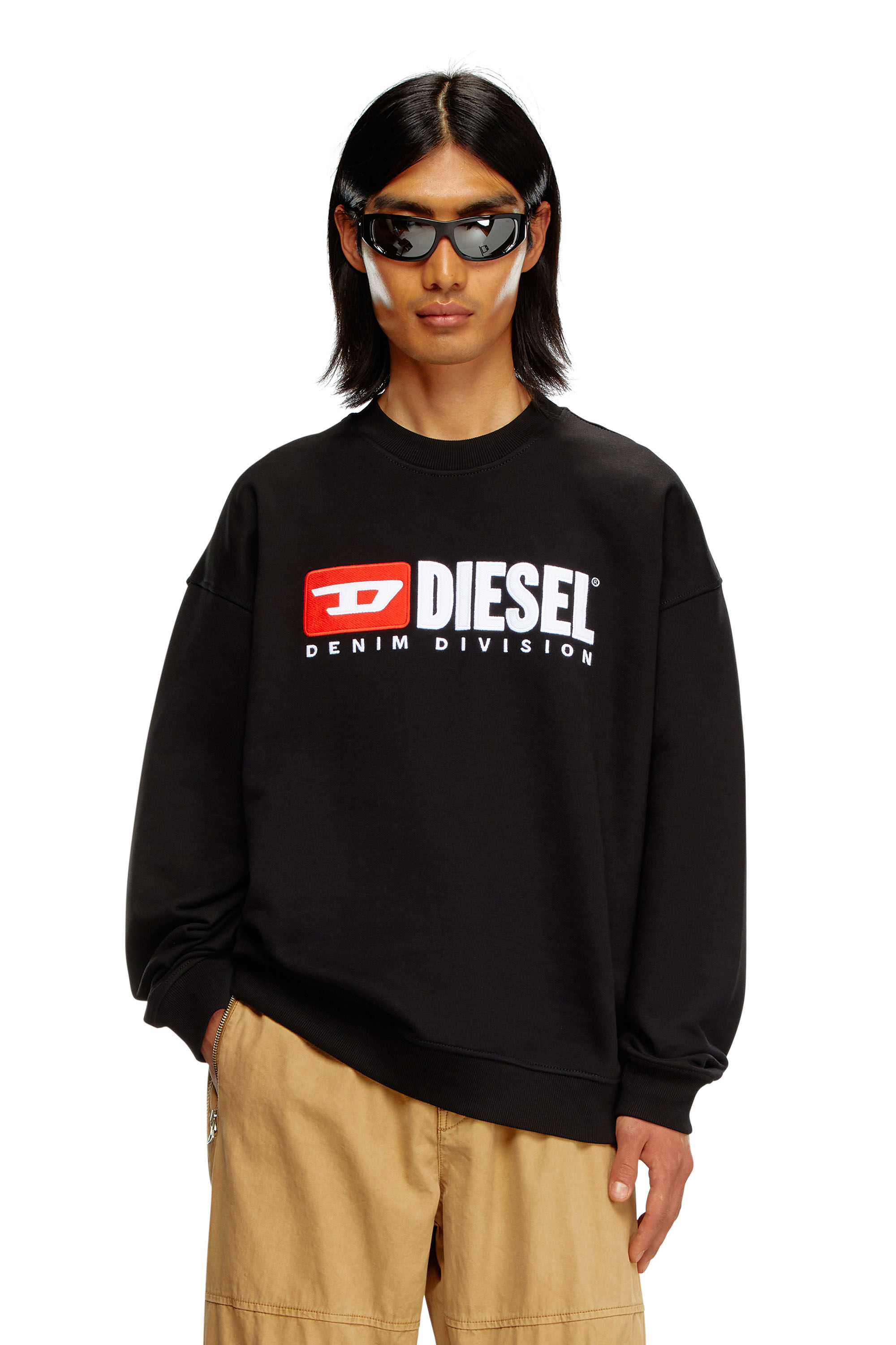 【DIESEL】関税込★S-boxt-d sweatshirt Men's Hoodie with D logo patch | Red | Diesel