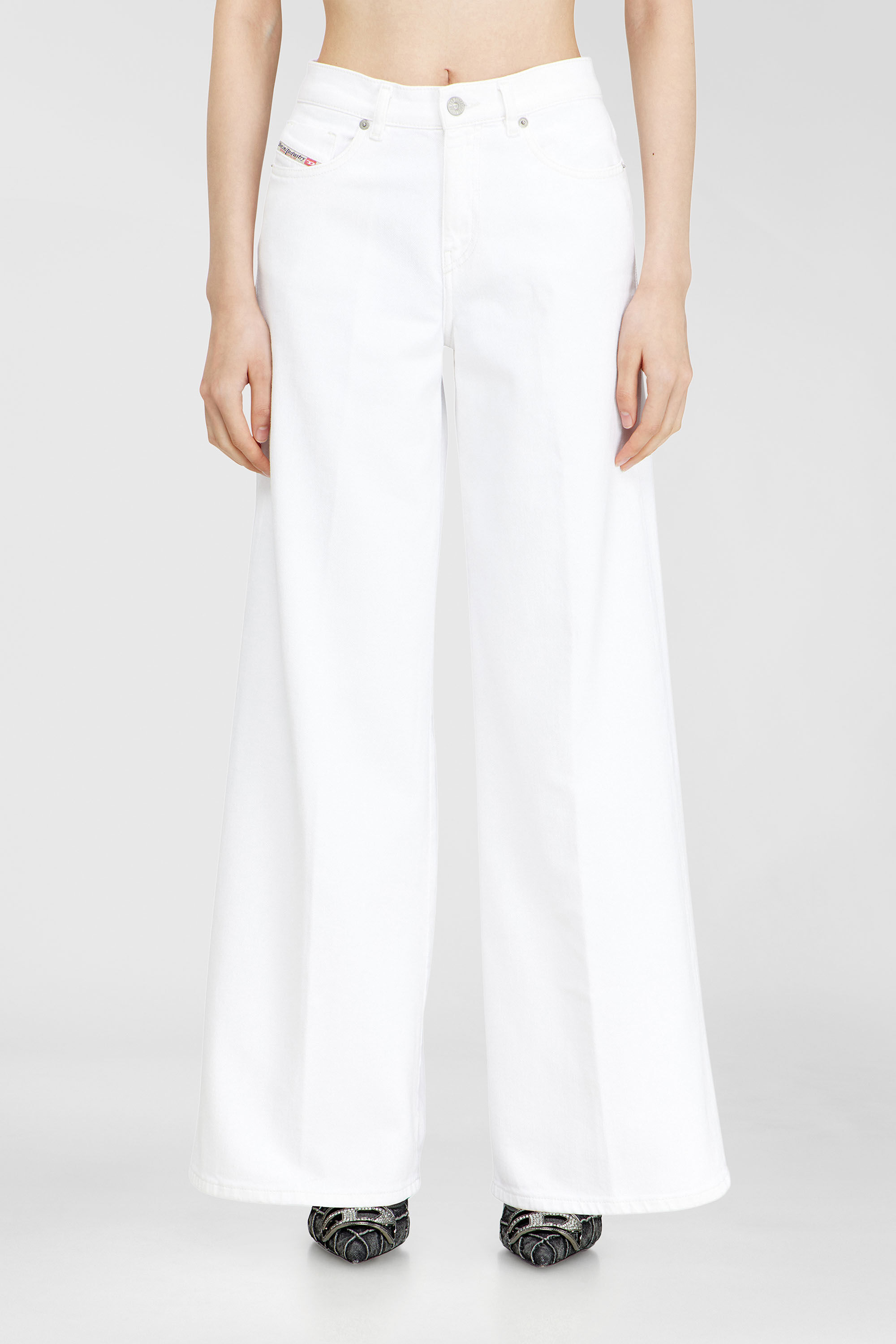 Diesel - Woman's Flare Jeans 1978 D-Akemi 09N92, White - 2