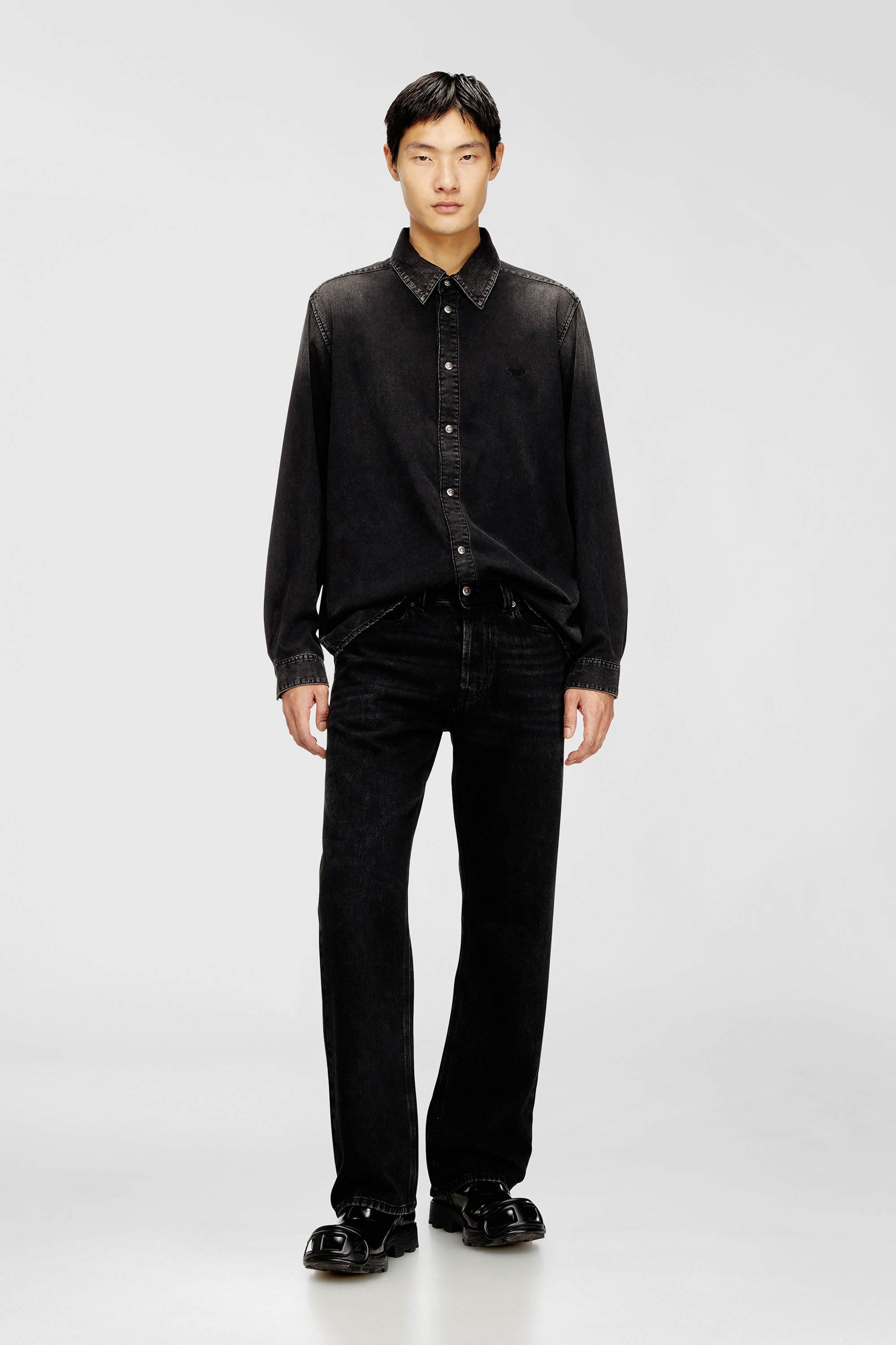 Men's Relaxed Jeans | Regular Waist 1980 D-EeperBlack/Dark grey